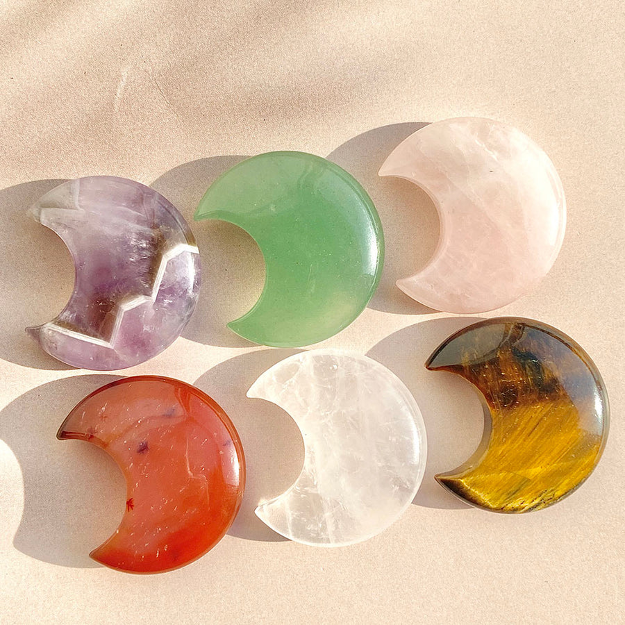 Different Materials Crystal Moon