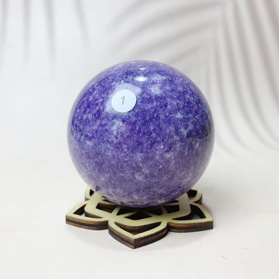 Natural Lepidolite Crystal Sphere