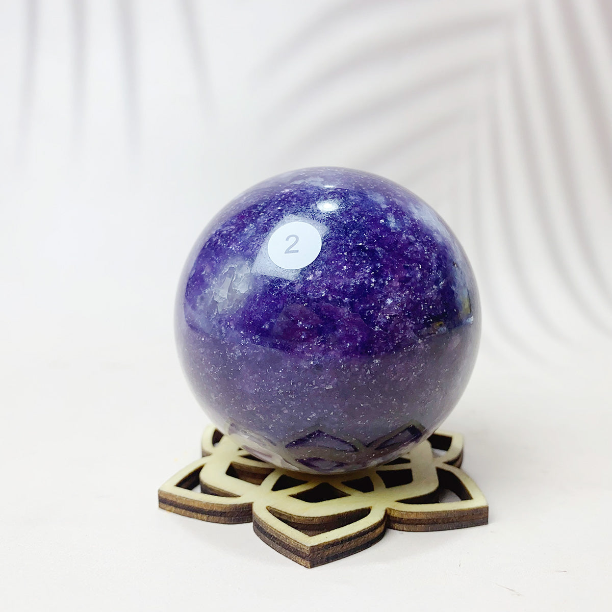Natural Lepidolite Crystal Sphere