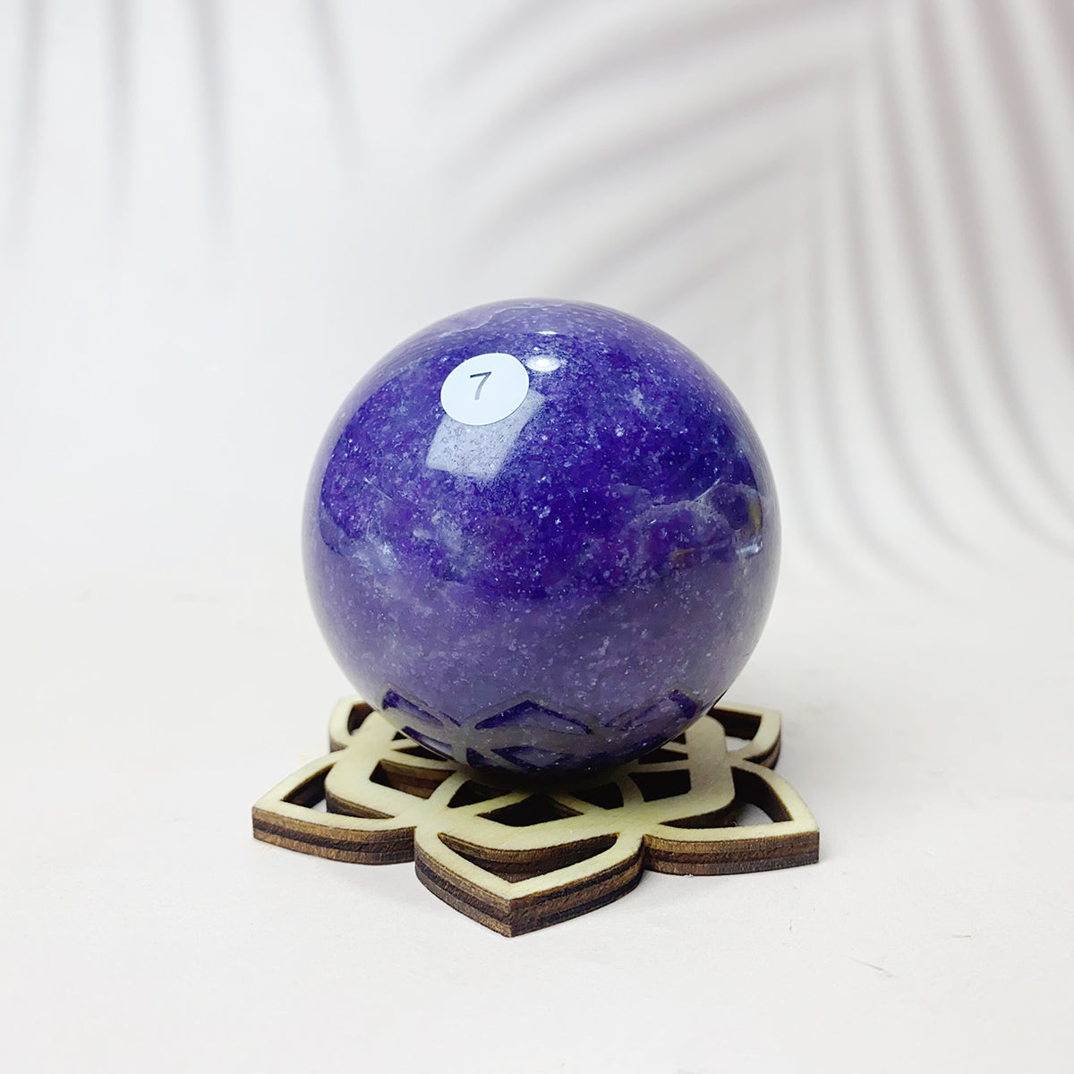 Natural Lepidolite Crystal Sphere