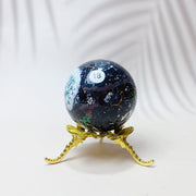 Natural Black Pearl Jade Crystal Sphere