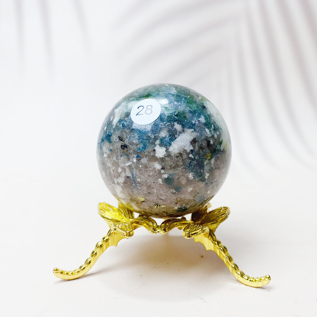 Natural Black Pearl Jade Crystal Sphere