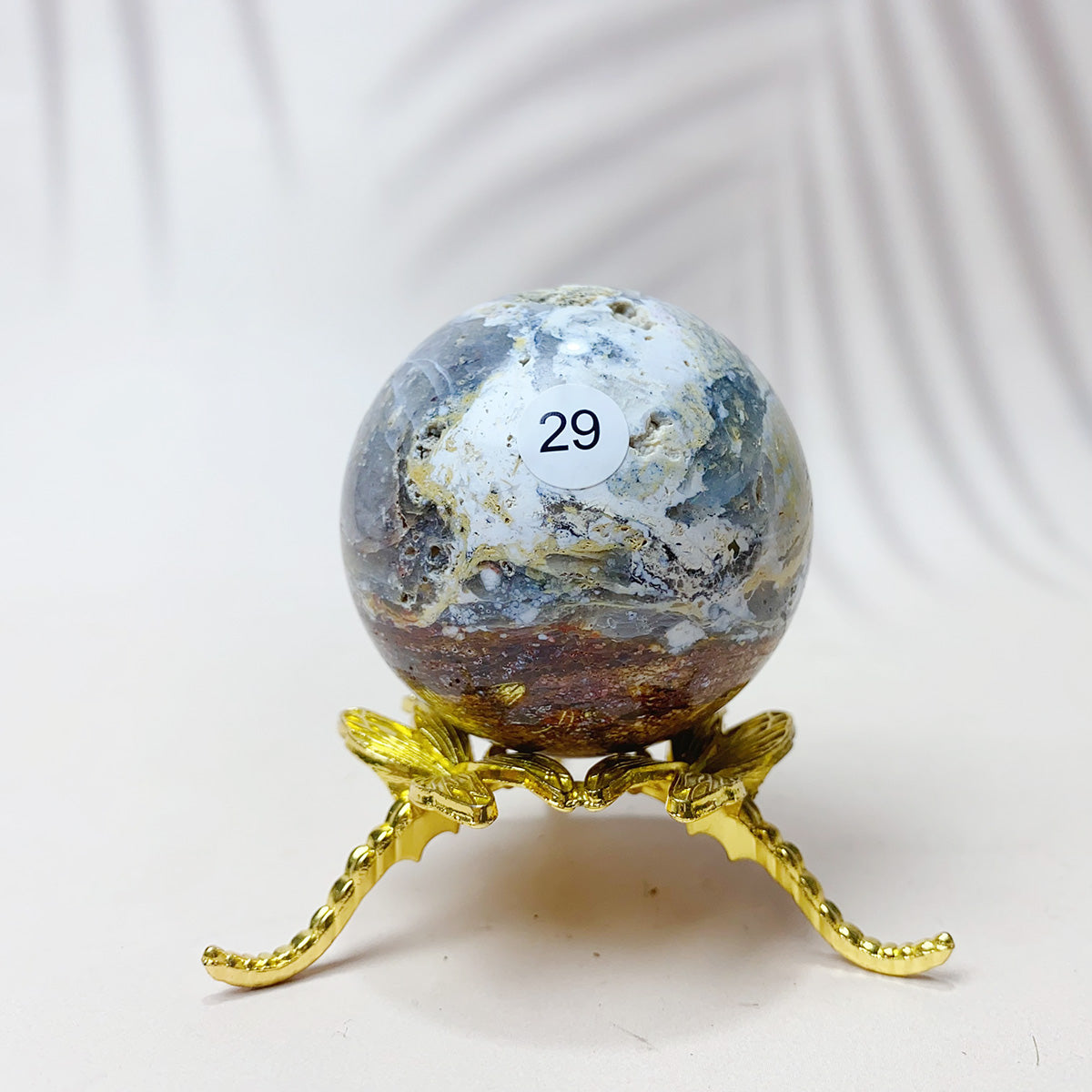 Natural Black Pearl Jade Crystal Sphere