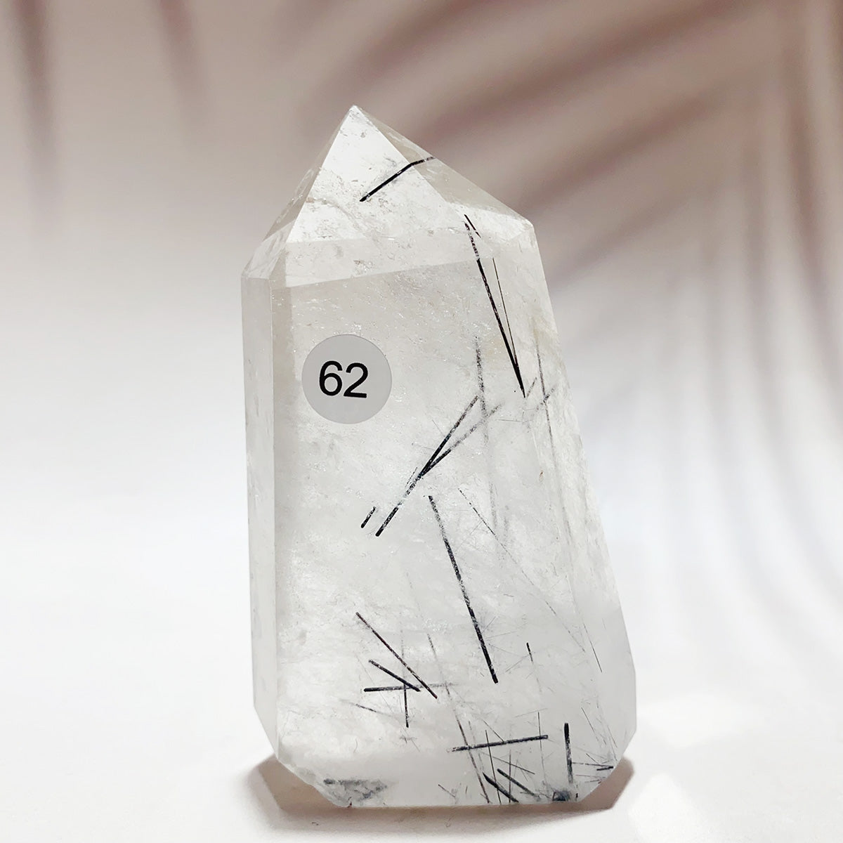 Natural Black Tourmaline Crystal Tower