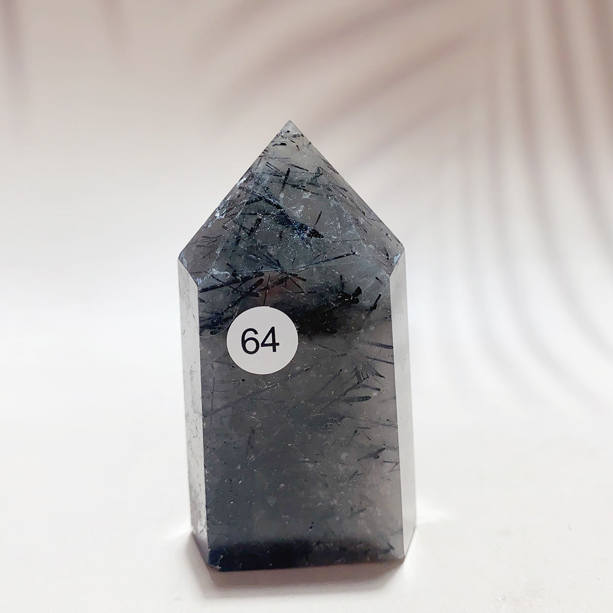 Natural Black Tourmaline Crystal Tower