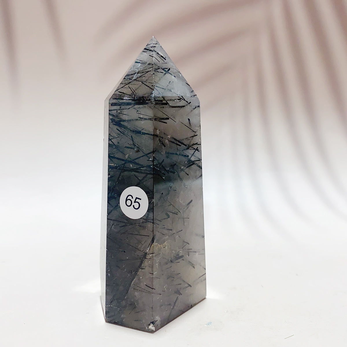 Natural Black Tourmaline Crystal Tower