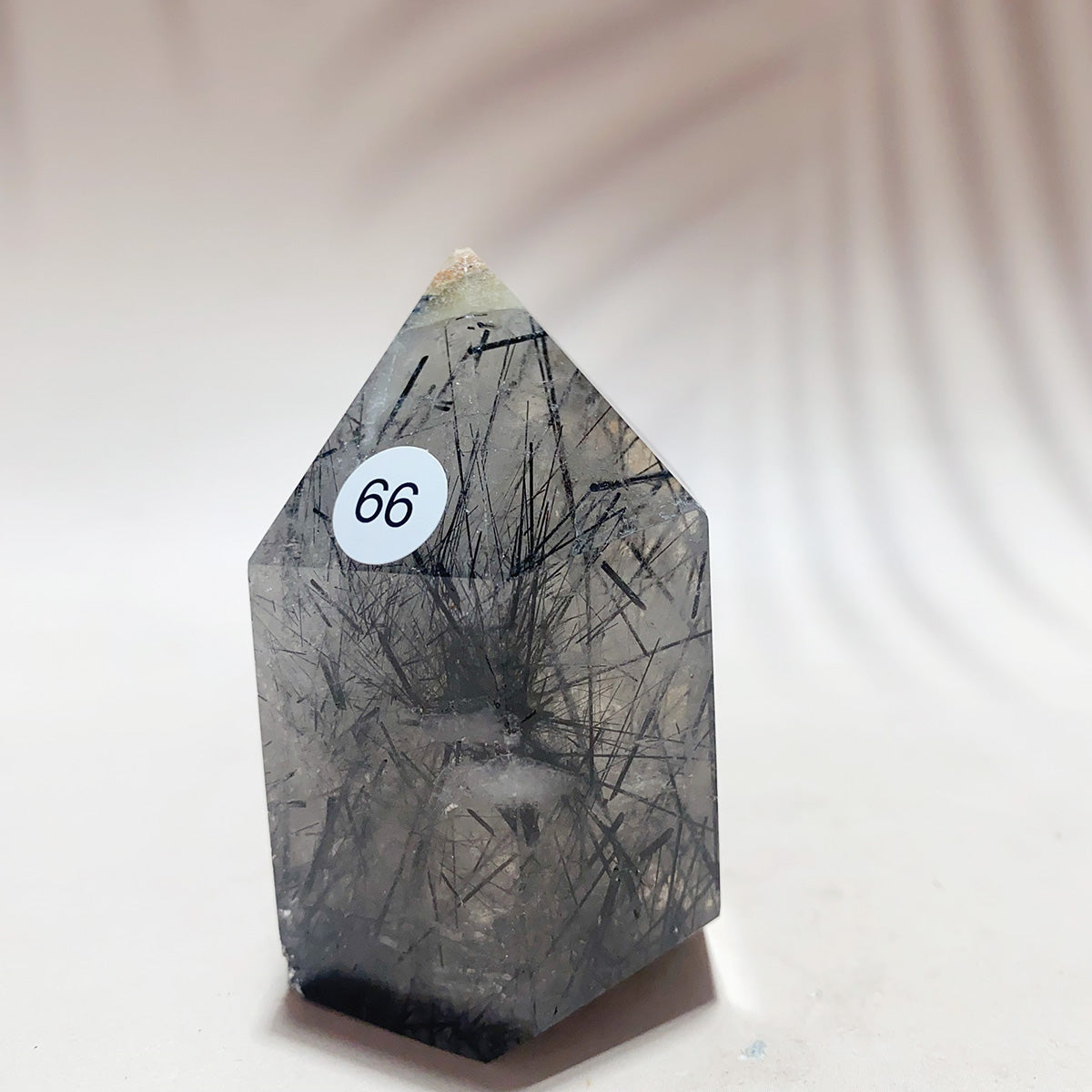 Natural Black Tourmaline Crystal Tower