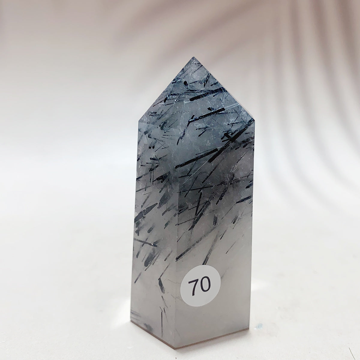 Natural Black Tourmaline Crystal Tower