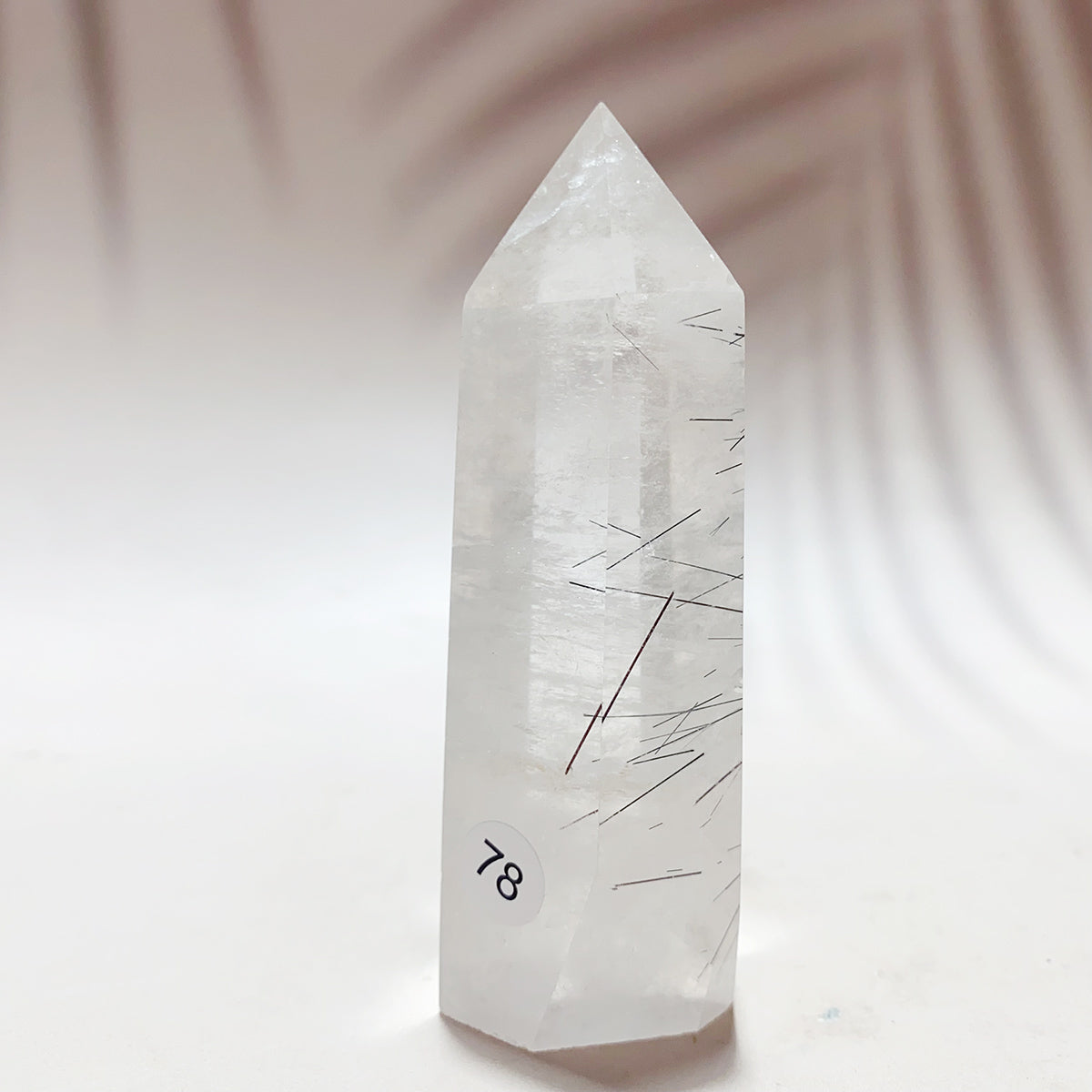 Natural Black Tourmaline Crystal Tower