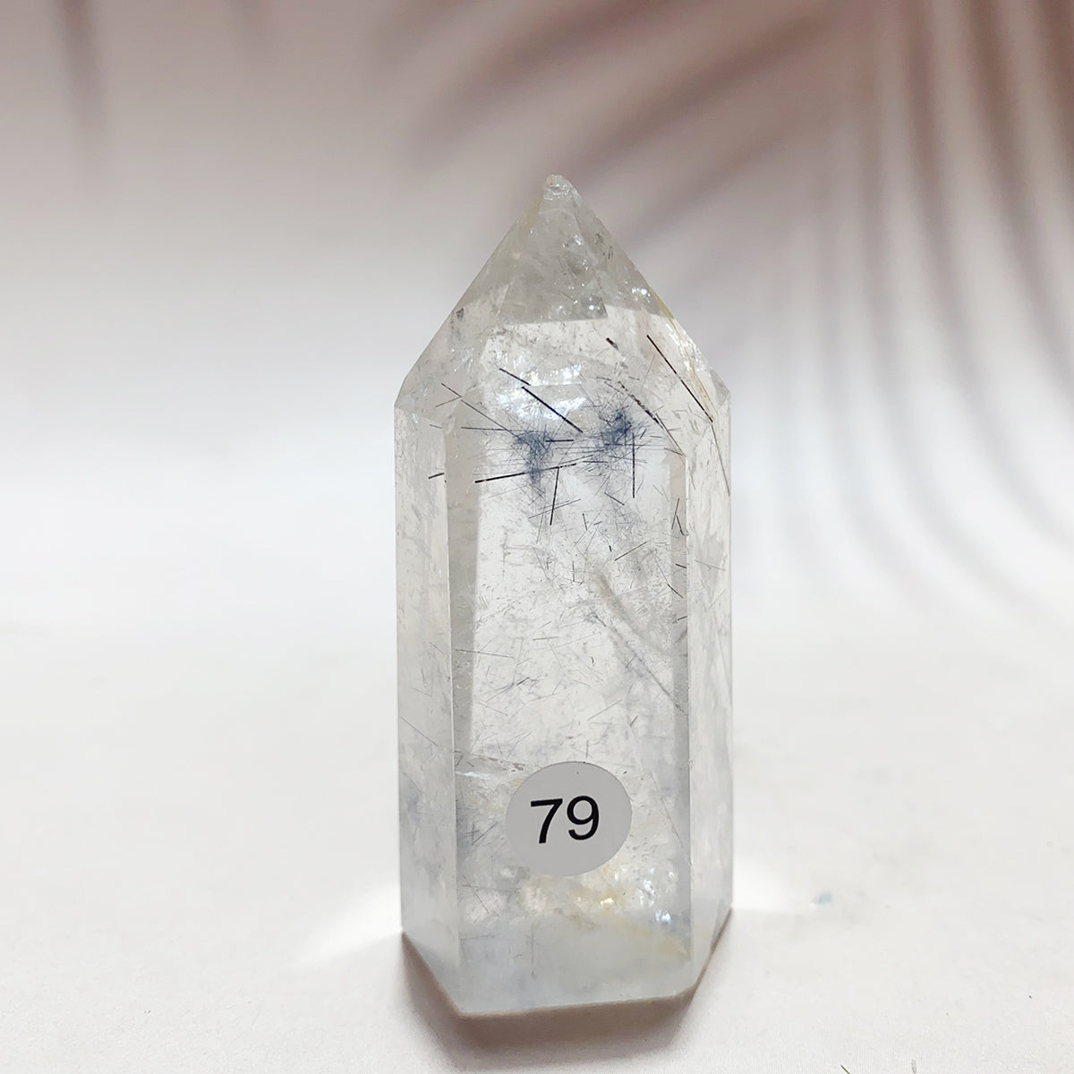 Natural Black Tourmaline Crystal Tower