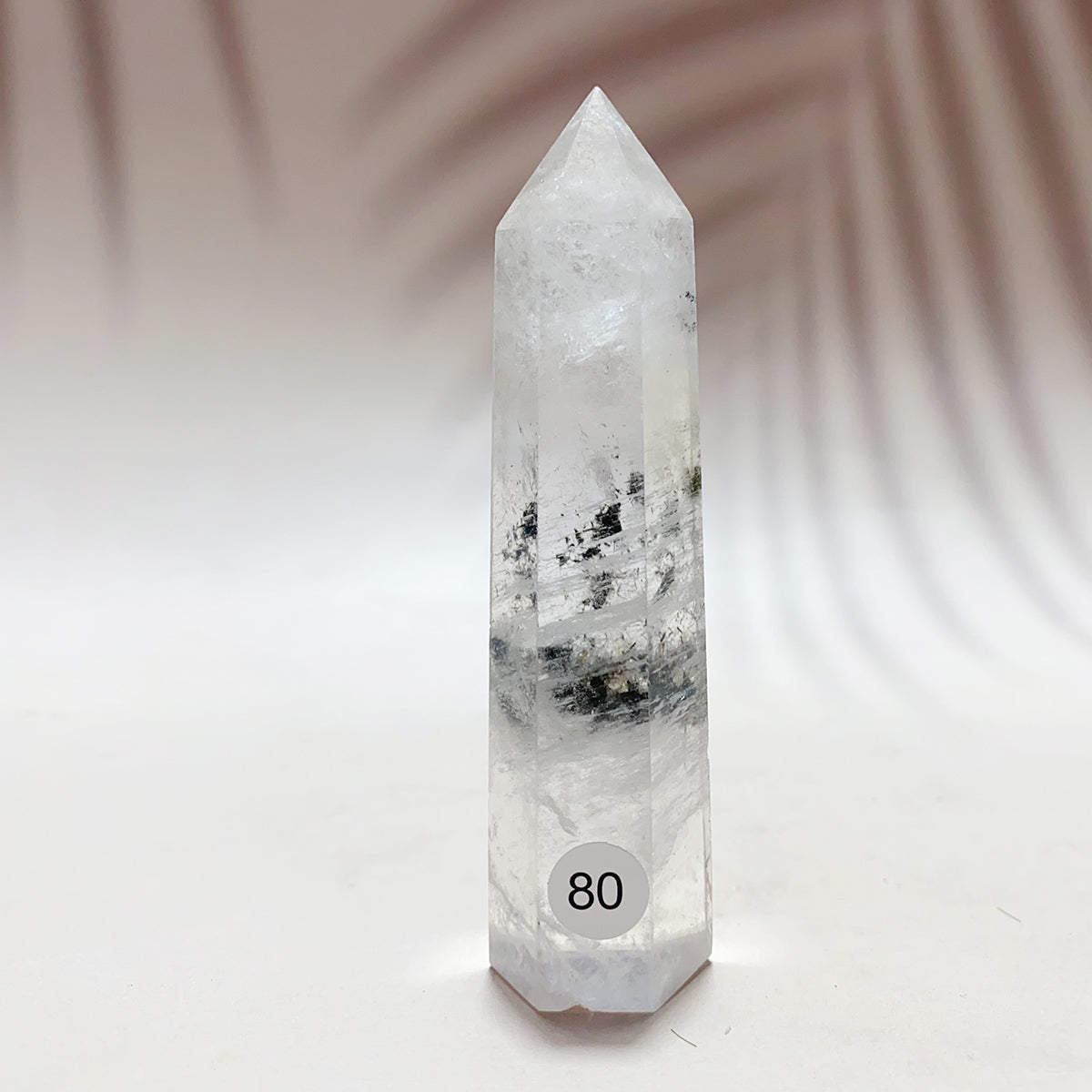 Natural Black Tourmaline Crystal Tower