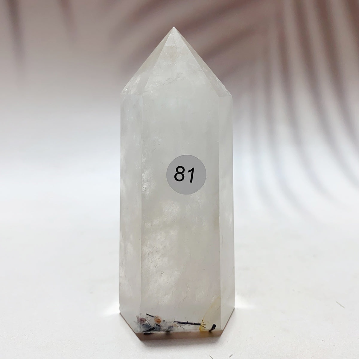 Natural Black Tourmaline Crystal Tower