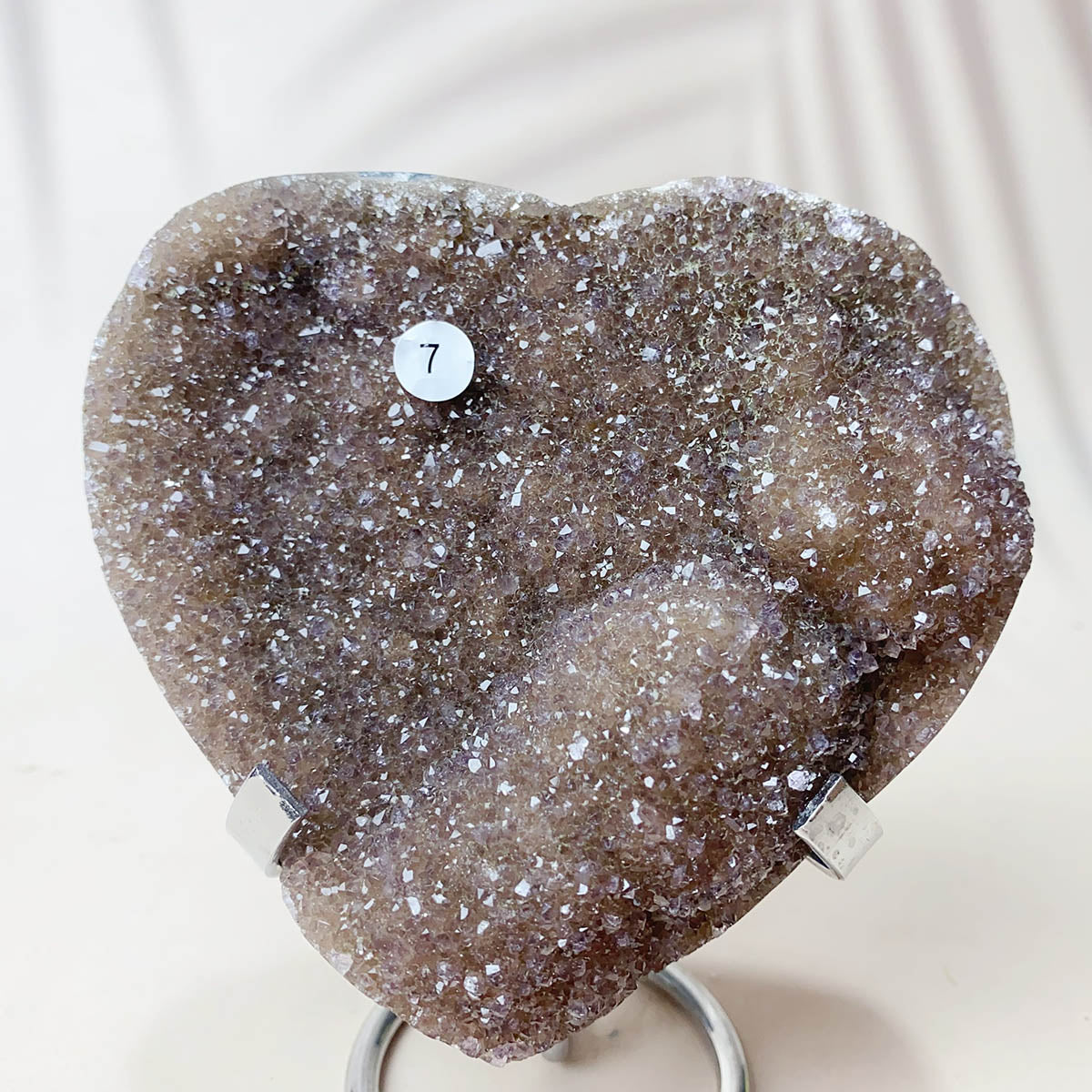 Large Size Natural Crystal Gemstone Amethyst Cluster Love Heart