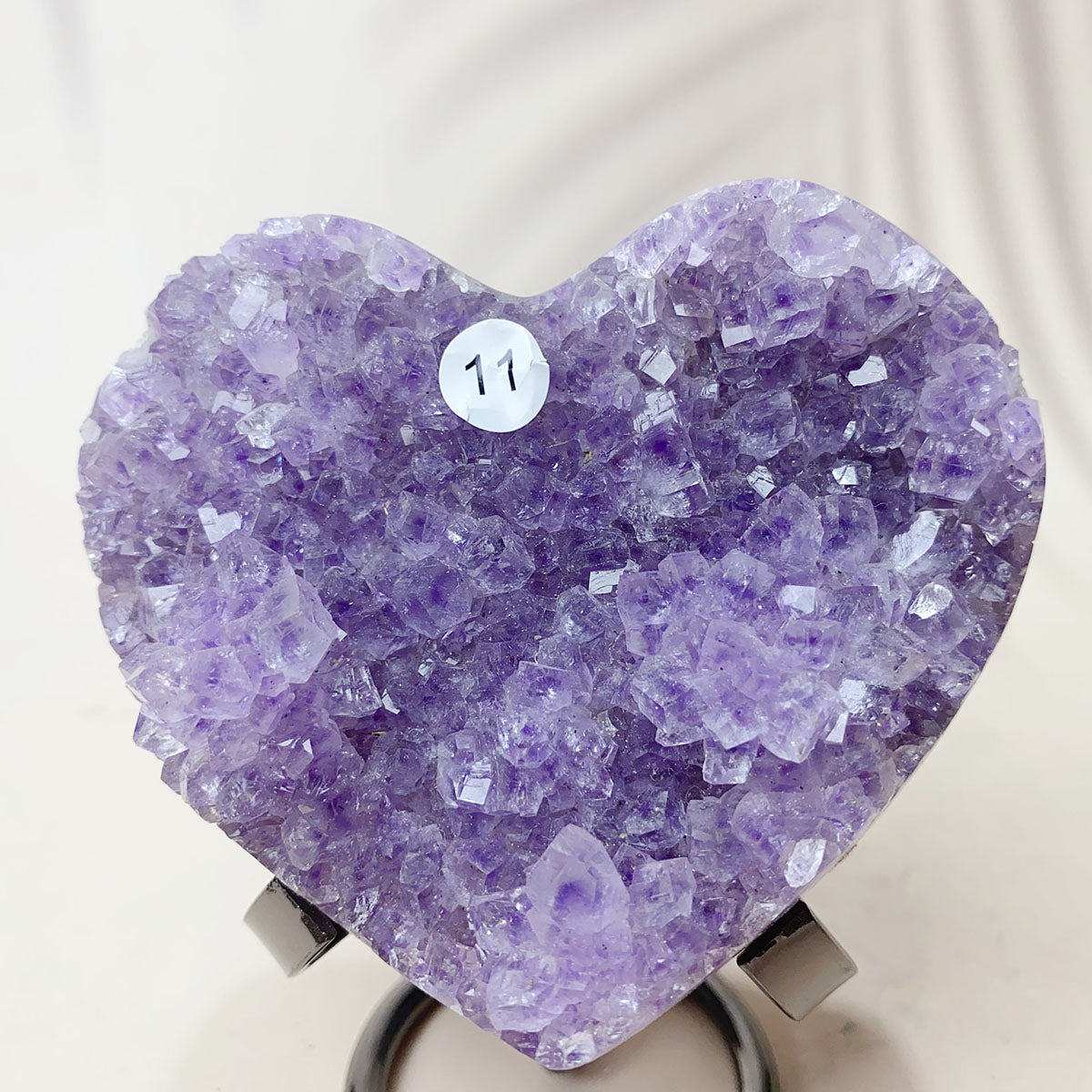 Large Size Natural Crystal Gemstone Amethyst Cluster Love Heart