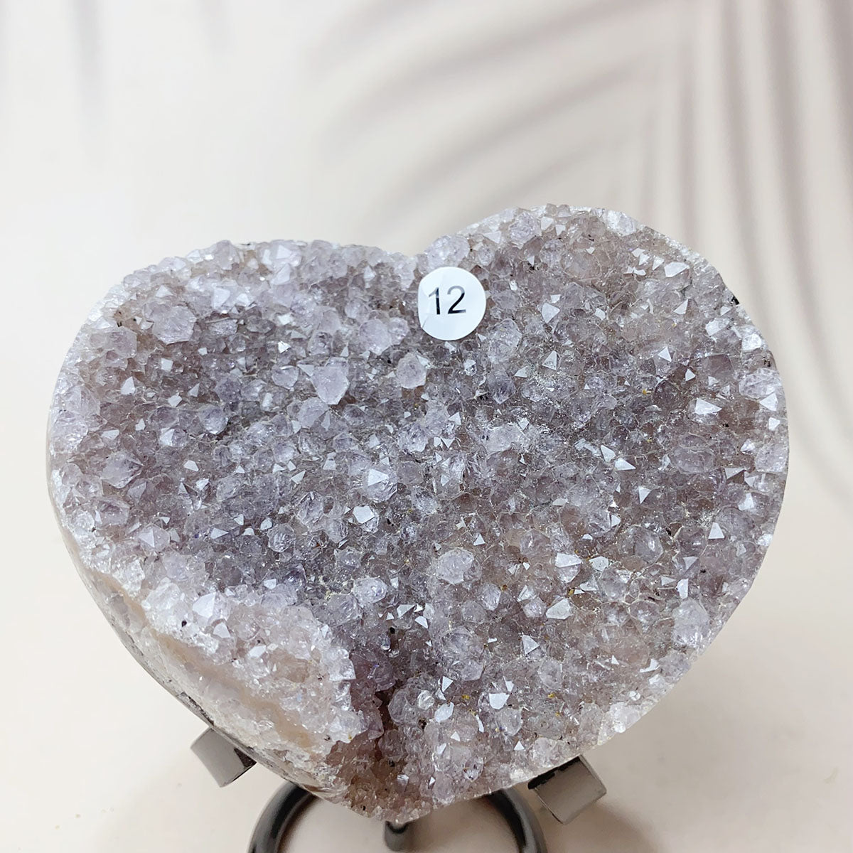 Large Size Natural Crystal Gemstone Amethyst Cluster Love Heart