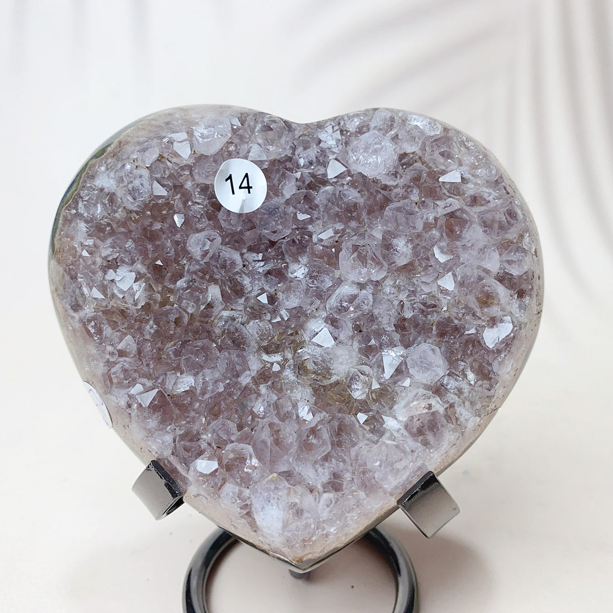 Large Size Natural Crystal Gemstone Amethyst Cluster Love Heart