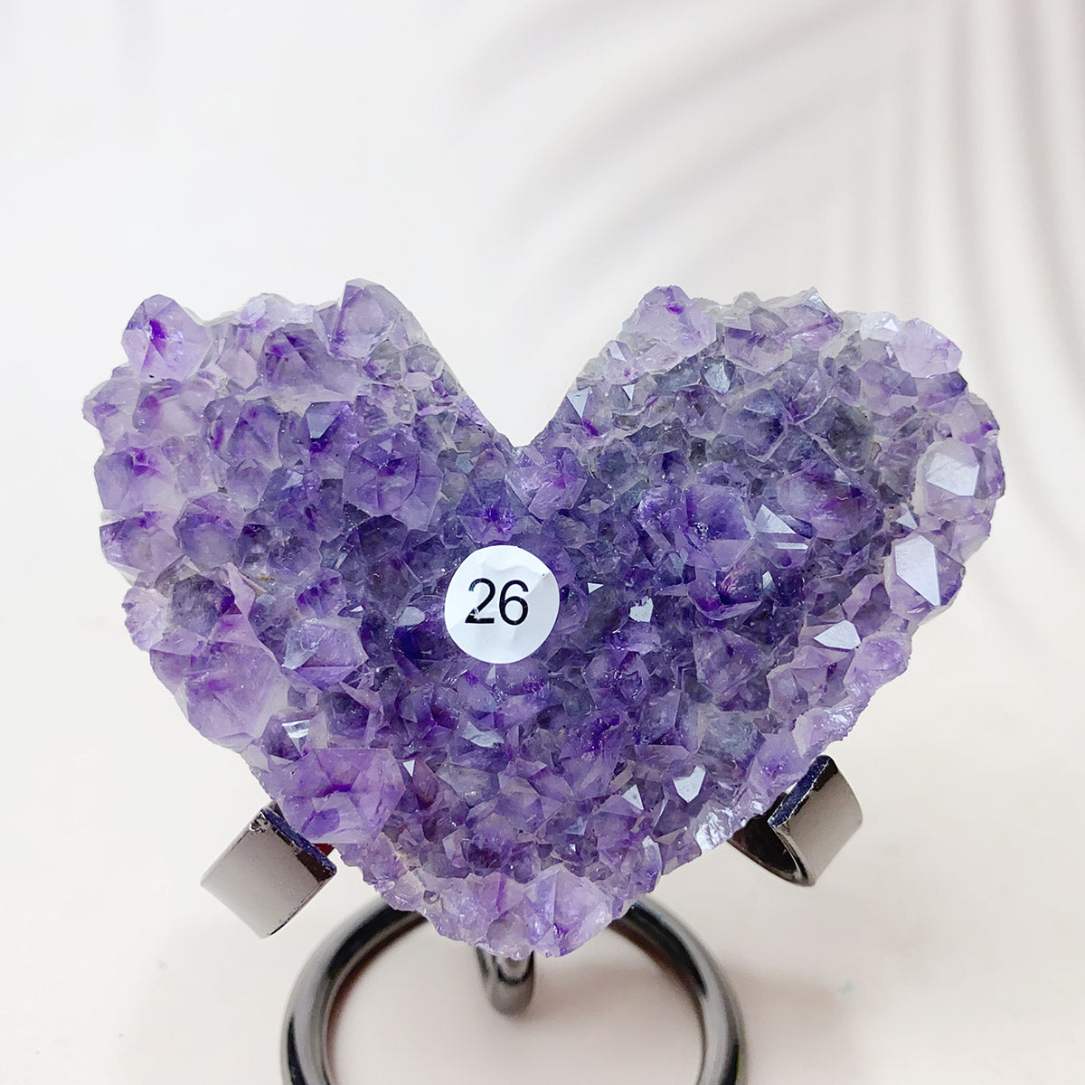Large Size Natural Crystal Gemstone Amethyst Cluster Love Heart