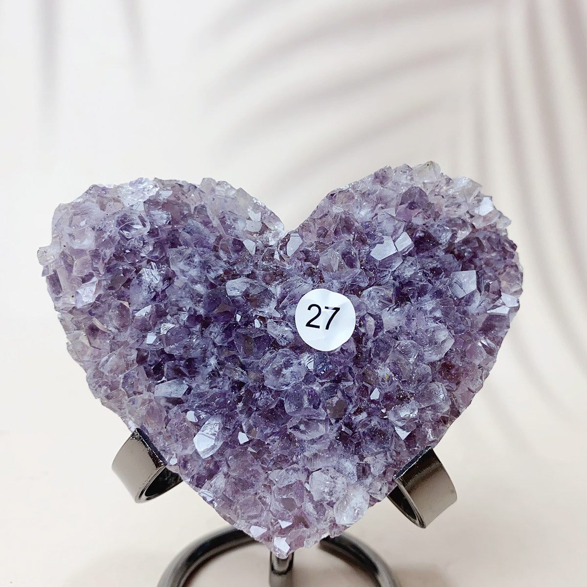 Large Size Natural Crystal Gemstone Amethyst Cluster Love Heart