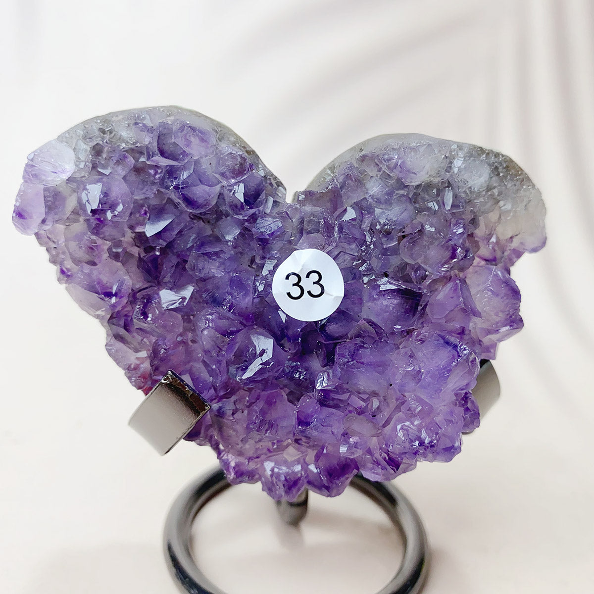 Large Size Natural Crystal Gemstone Amethyst Cluster Love Heart