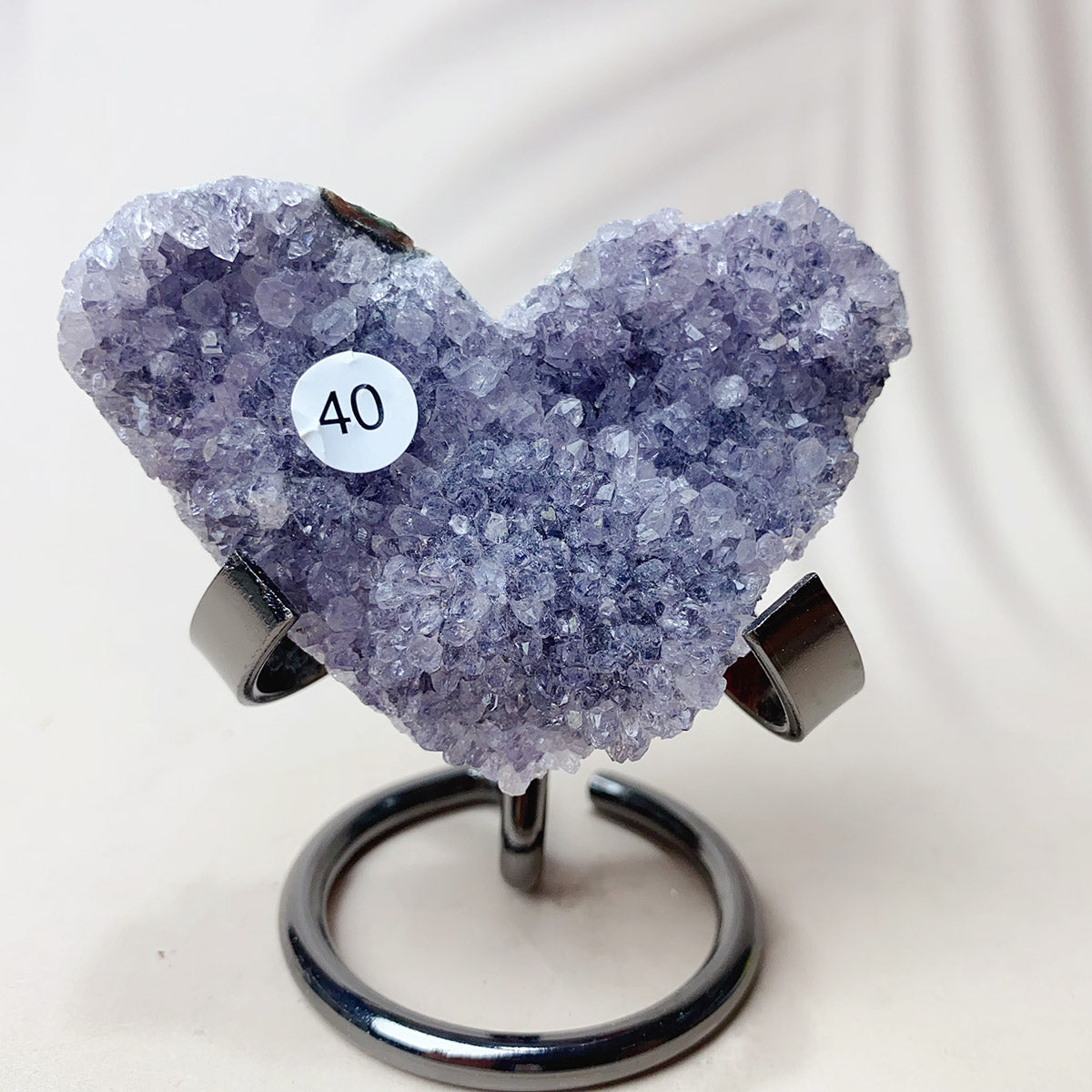 Large Size Natural Crystal Gemstone Amethyst Cluster Love Heart