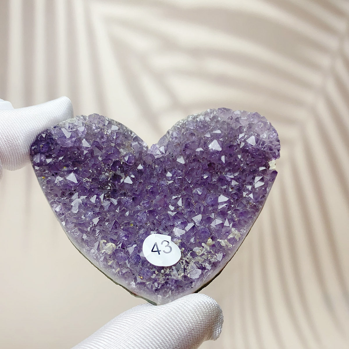 Natural Small Amethyst Cluster Love Heart Raw Stone Crystal