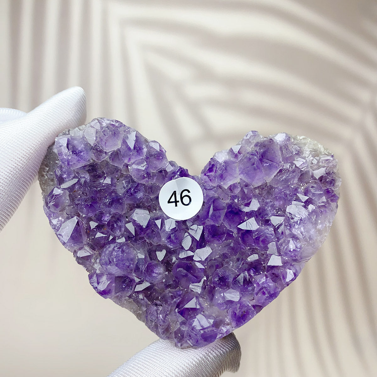 Natural Small Amethyst Cluster Love Heart Raw Stone Crystal