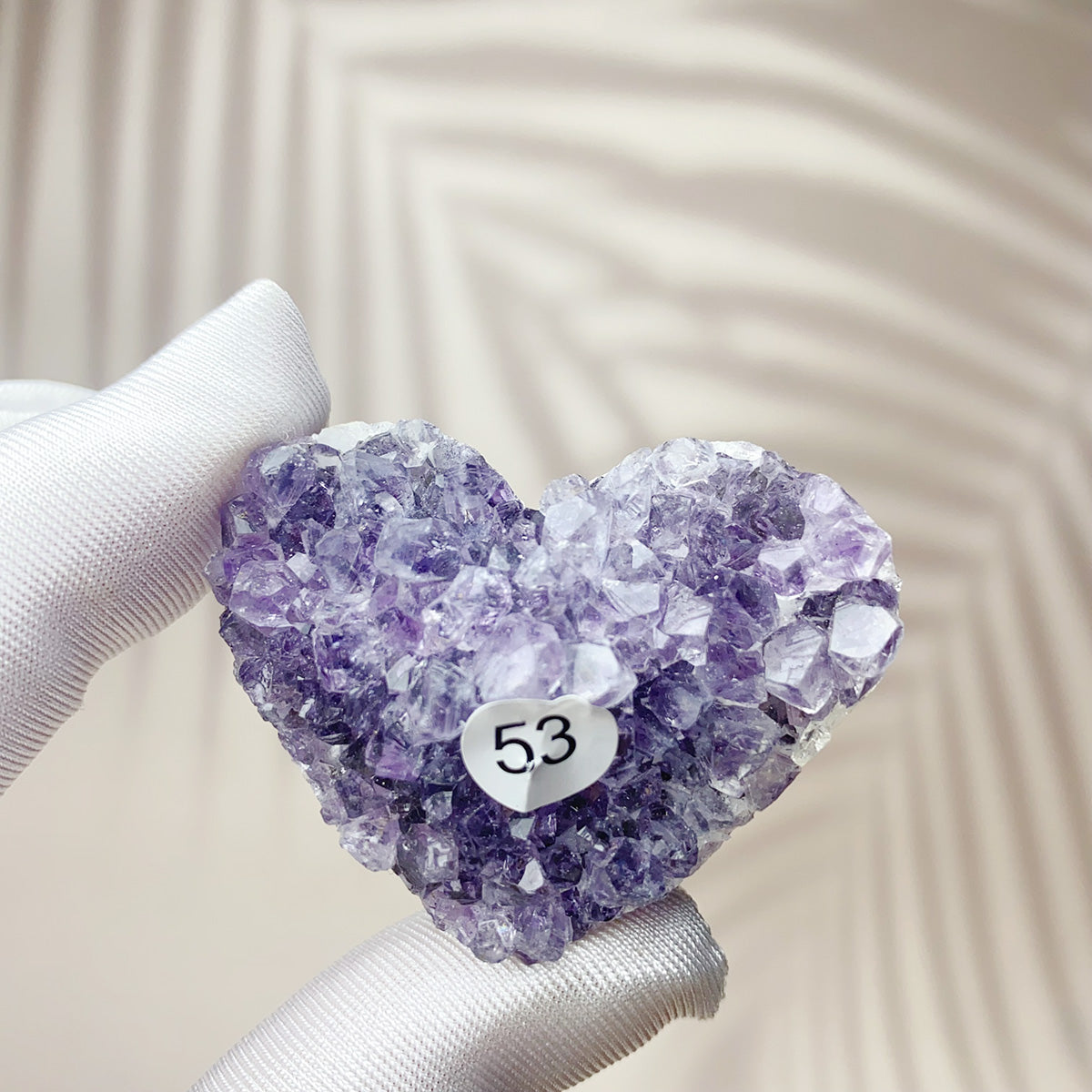 Natural Small Amethyst Cluster Love Heart Raw Stone Crystal