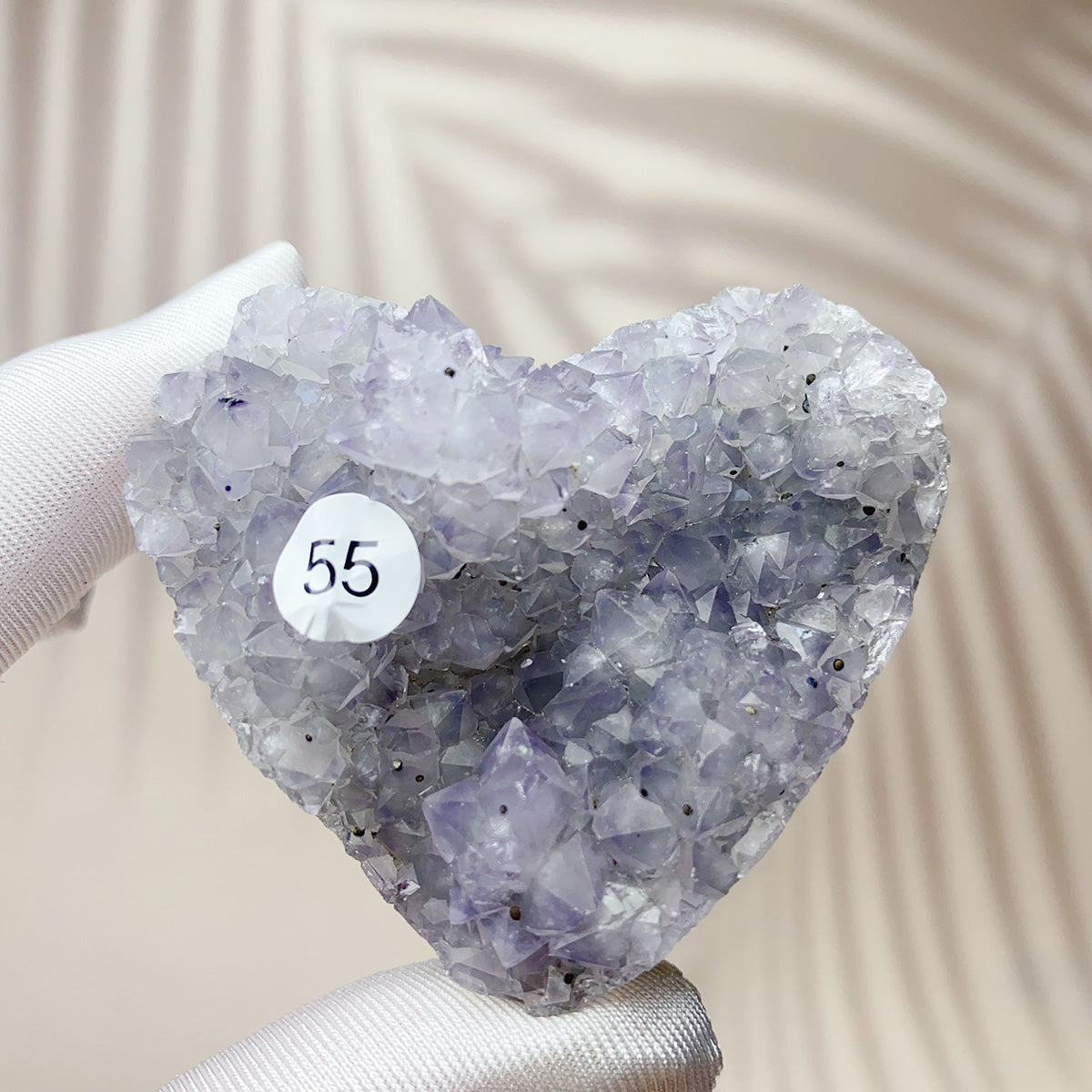 Natural Small Amethyst Cluster Love Heart Raw Stone Crystal