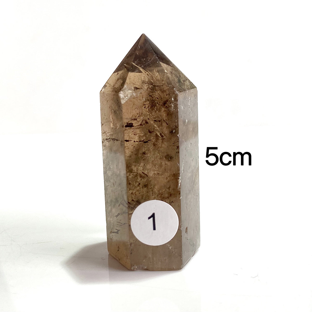 Natural Smokey Quartz Dark Color Crystal Tower