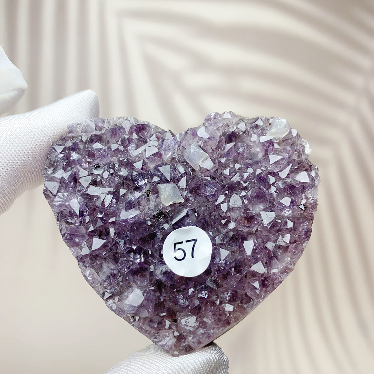 Natural Small Amethyst Cluster Love Heart Raw Stone Crystal