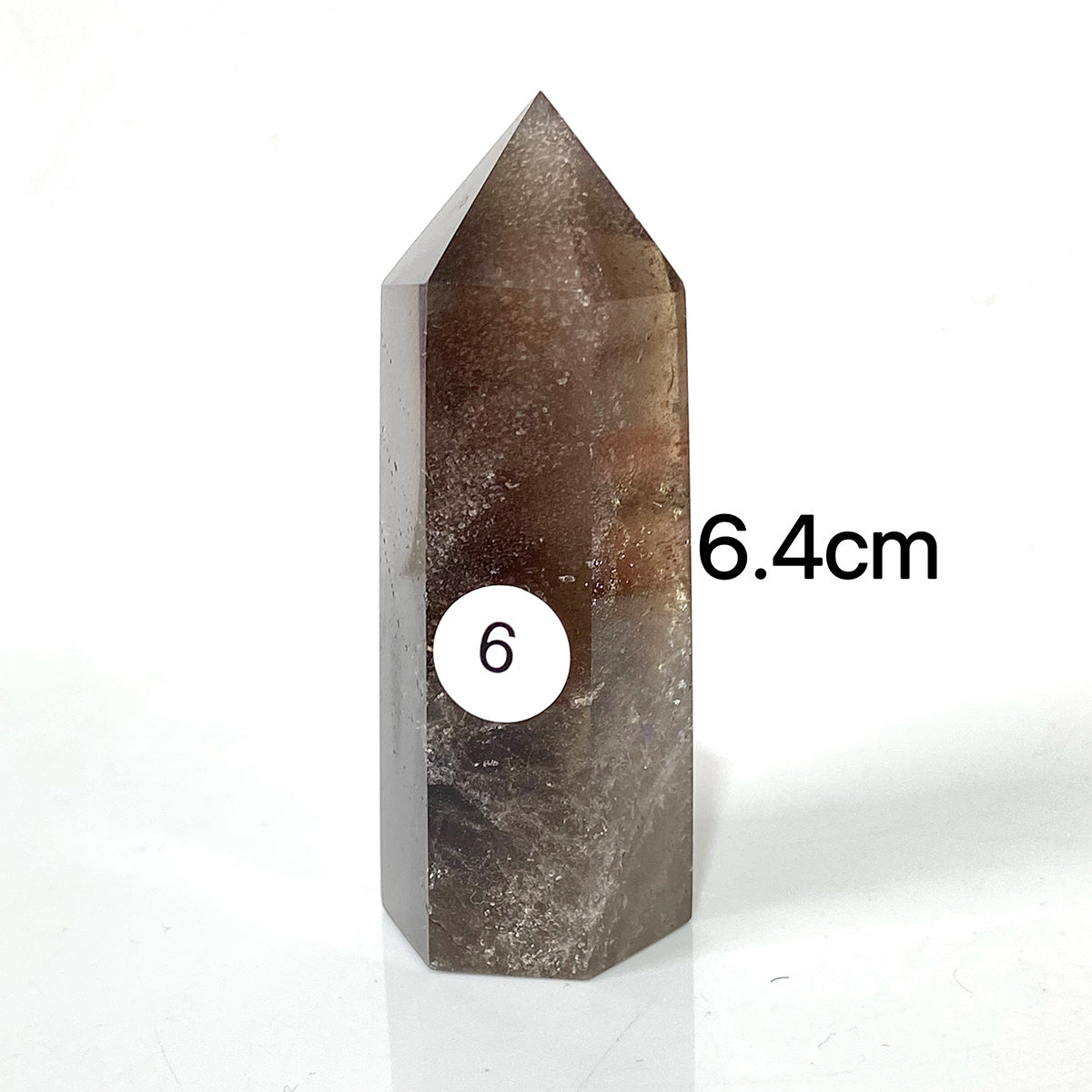 Natural Smokey Quartz Dark Color Crystal Tower