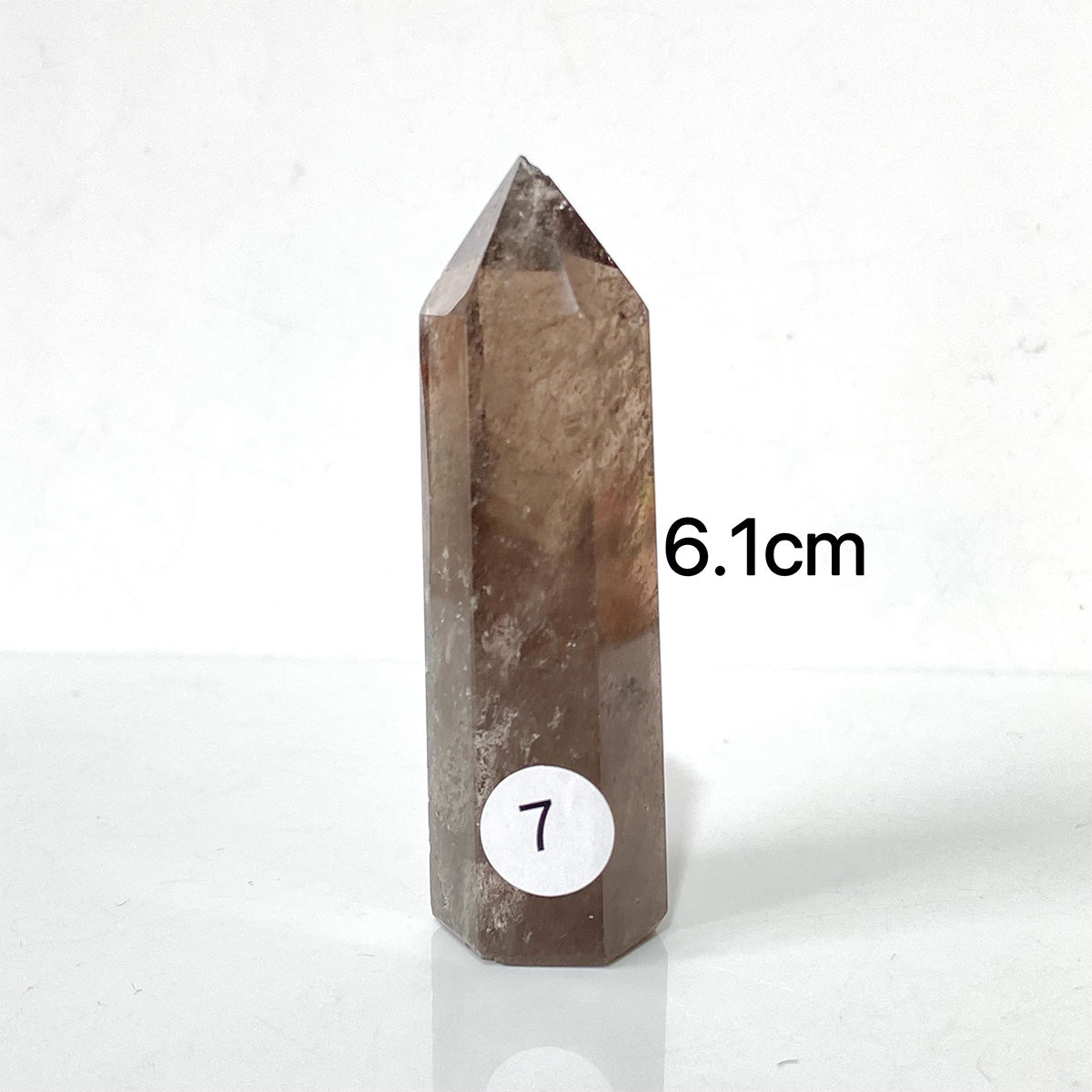 Natural Smokey Quartz Dark Color Crystal Tower
