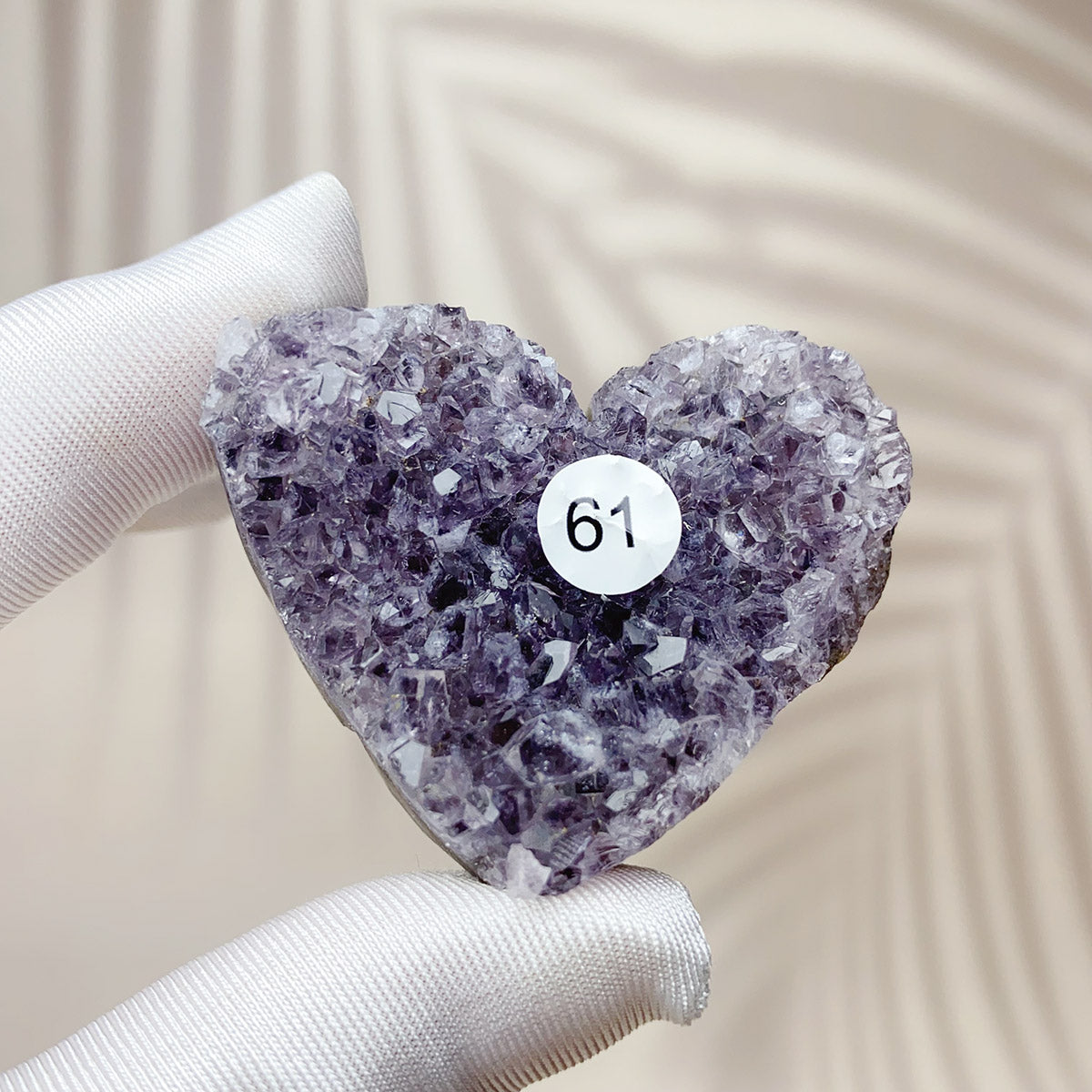 Natural Small Amethyst Cluster Love Heart Raw Stone Crystal