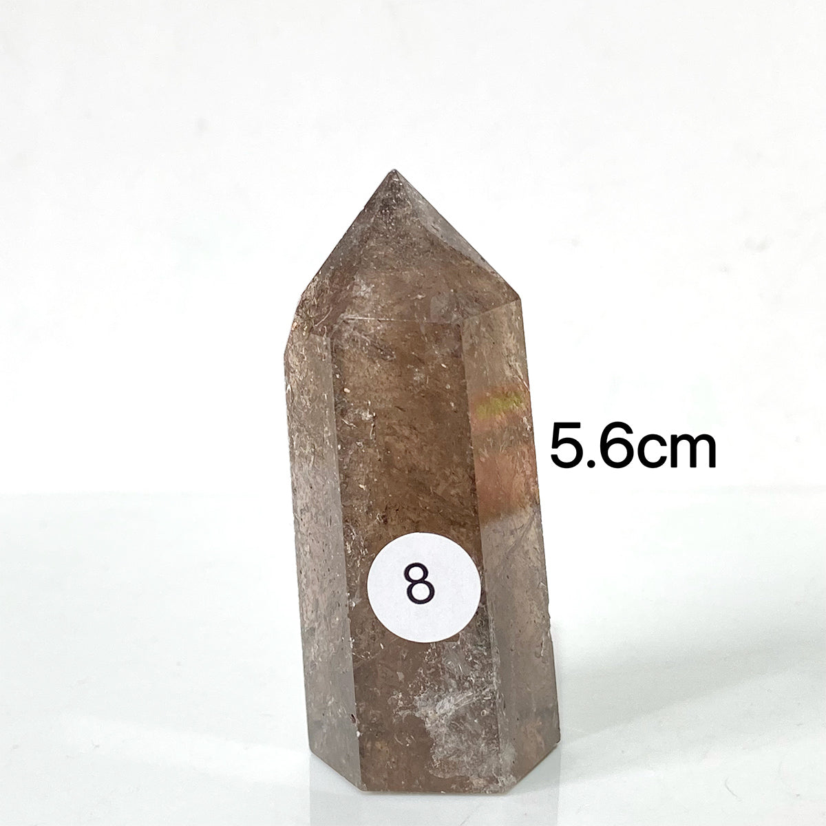 Natural Smokey Quartz Dark Color Crystal Tower