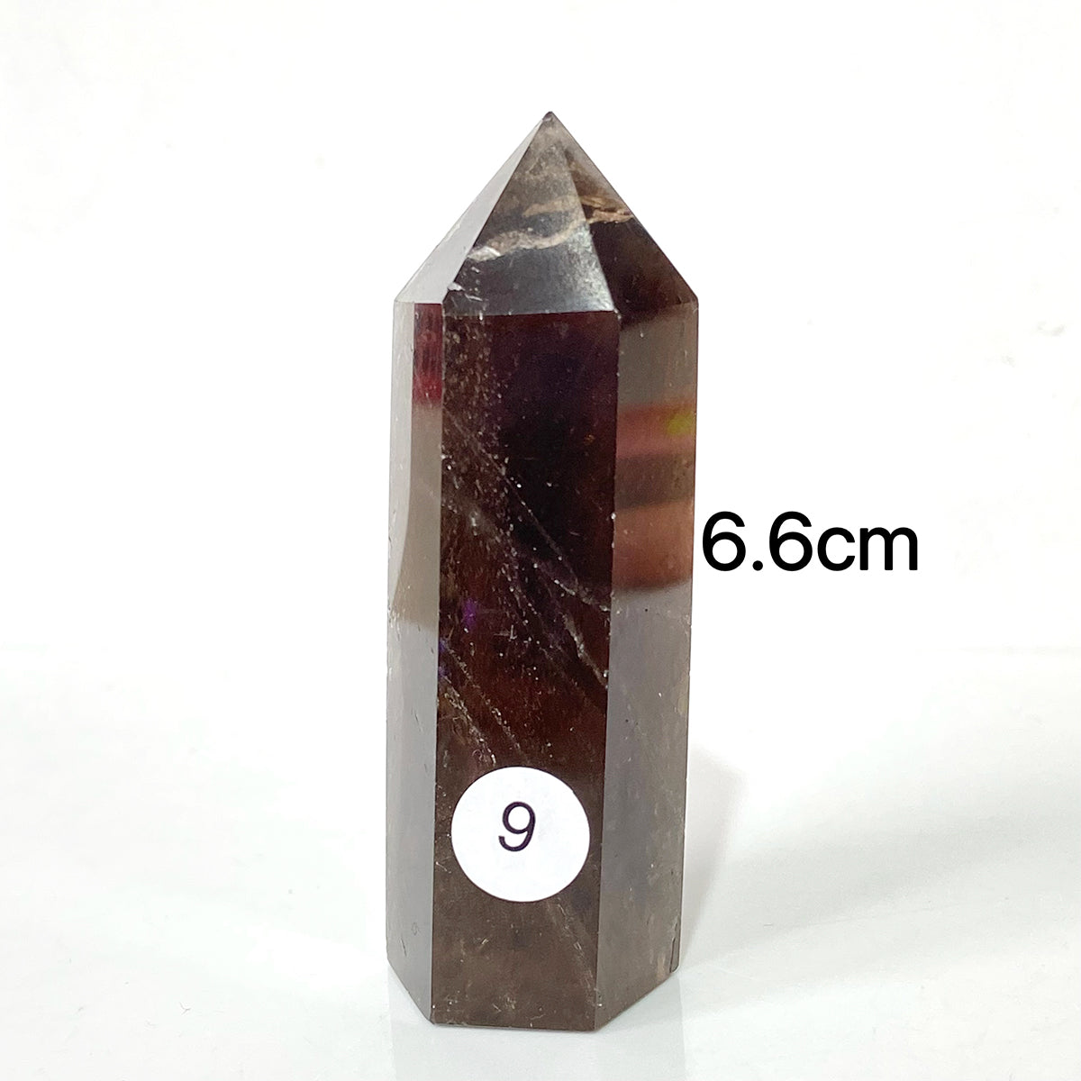 Natural Smokey Quartz Dark Color Crystal Tower