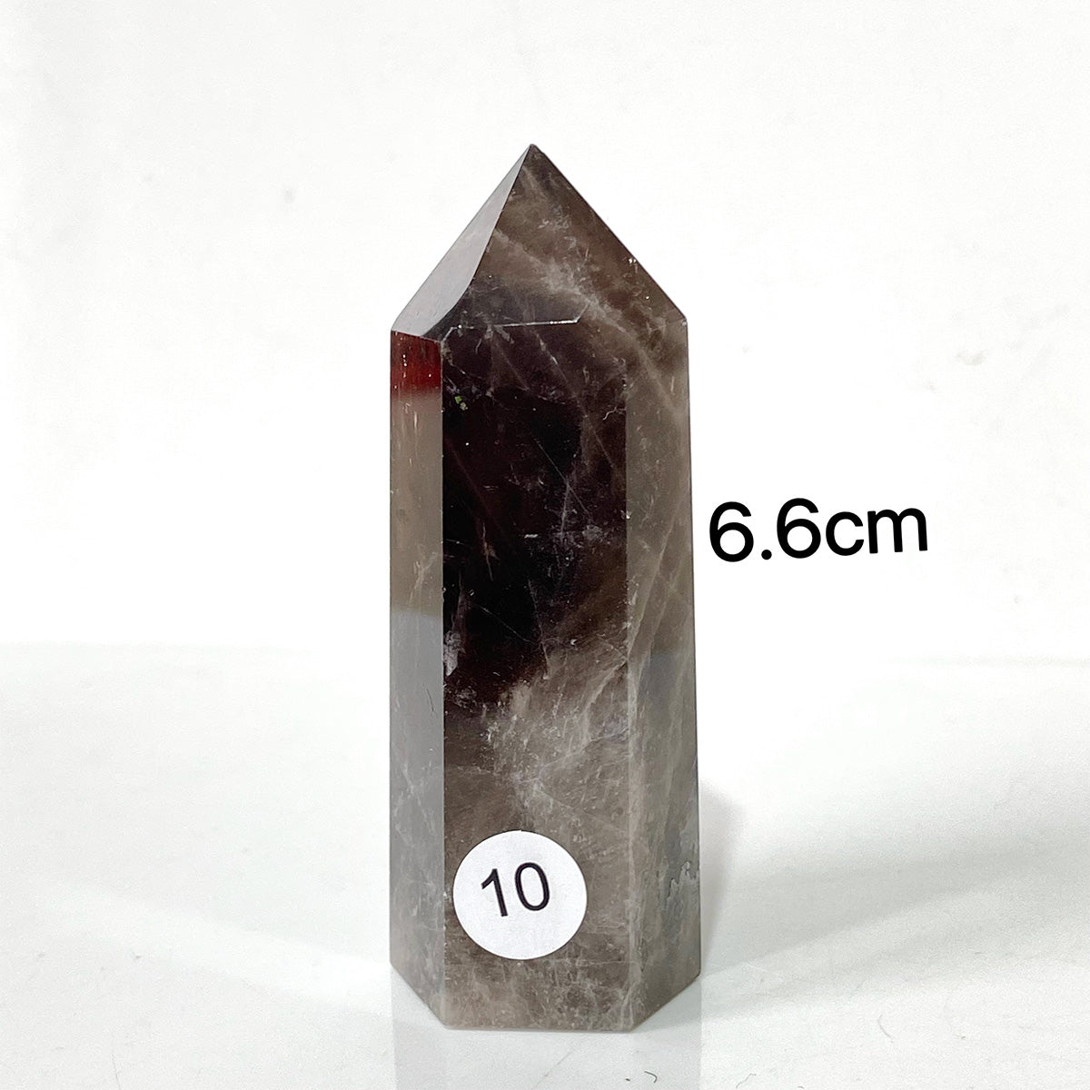 Natural Smokey Quartz Dark Color Crystal Tower