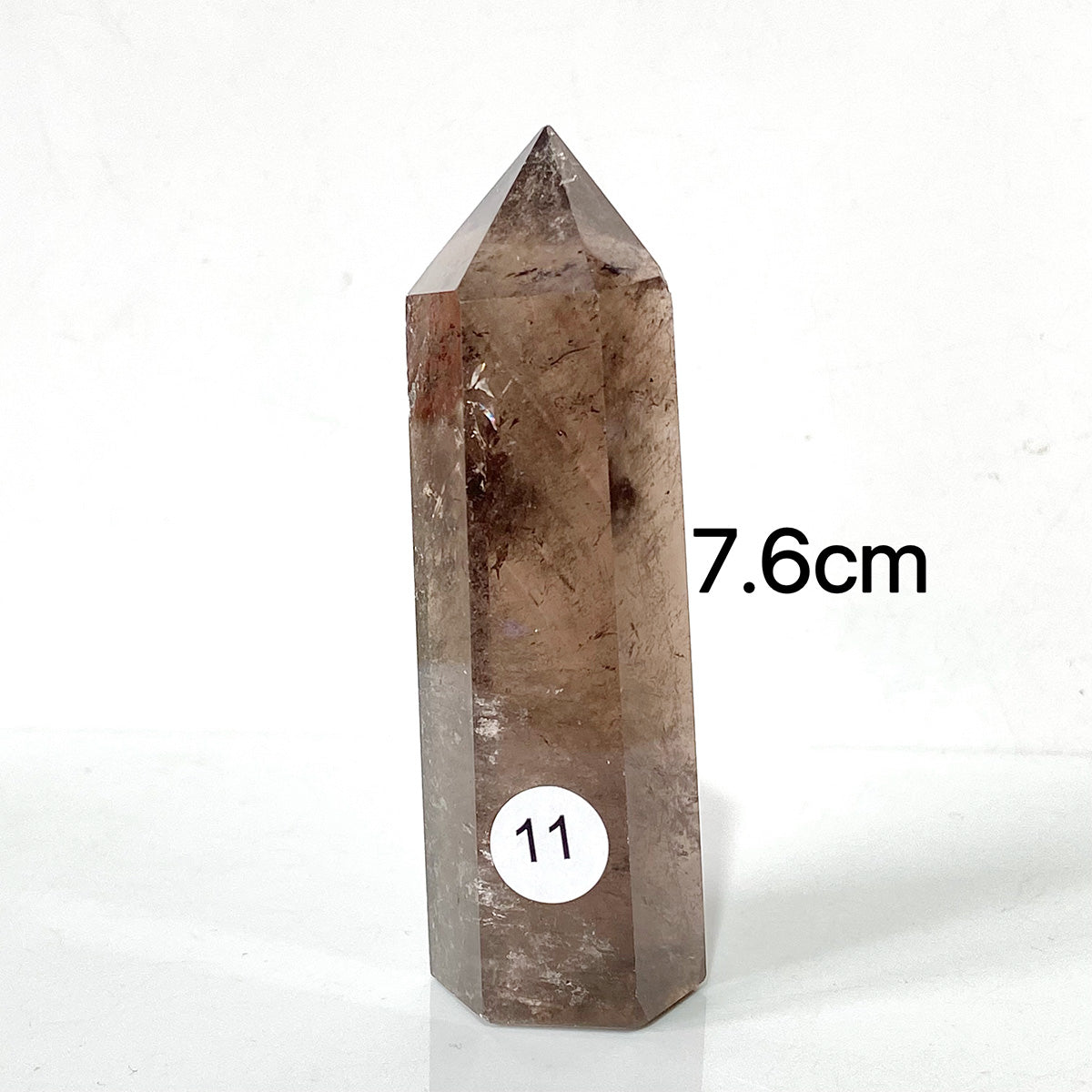 Natural Smokey Quartz Dark Color Crystal Tower