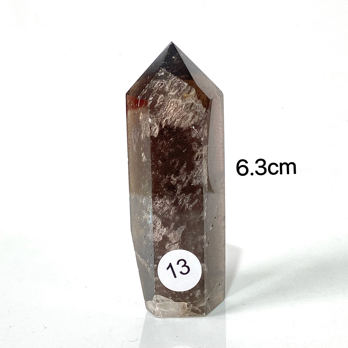 Natural Smokey Quartz Dark Color Crystal Tower