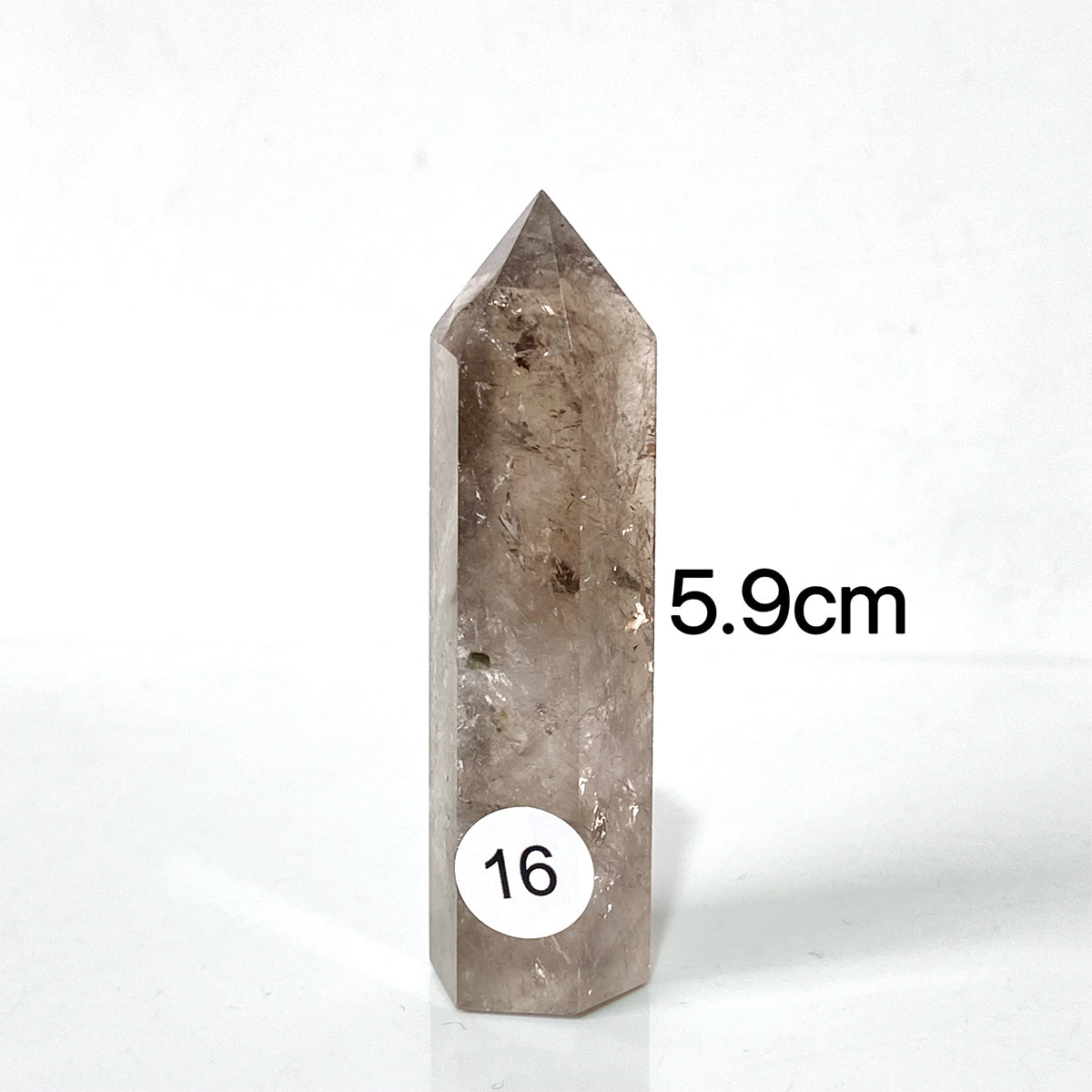 Natural Smokey Quartz Dark Color Crystal Tower