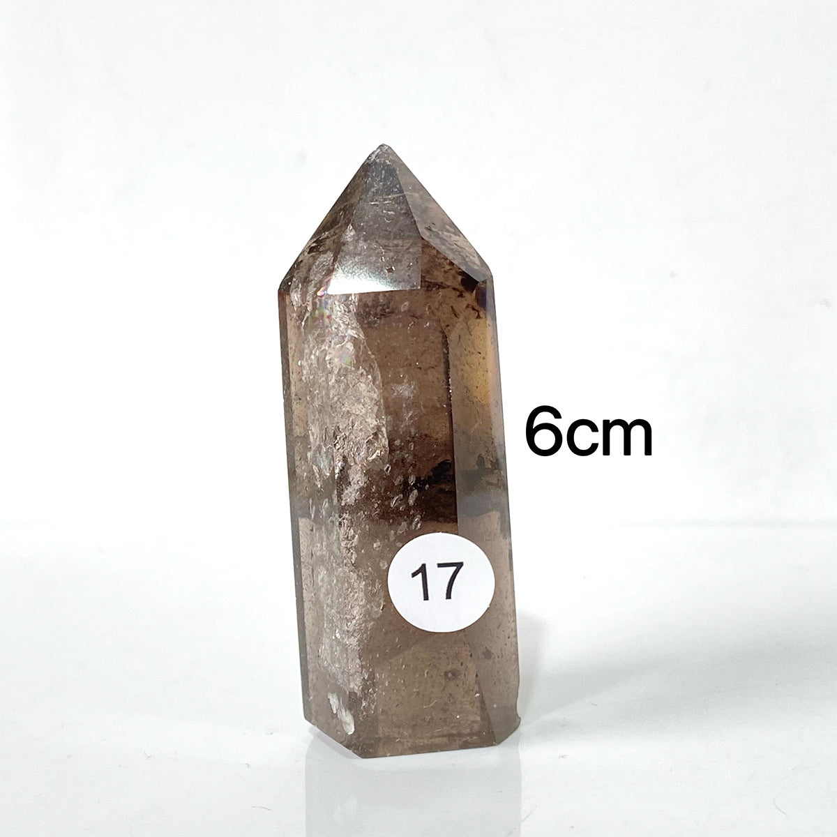 Natural Smokey Quartz Dark Color Crystal Tower