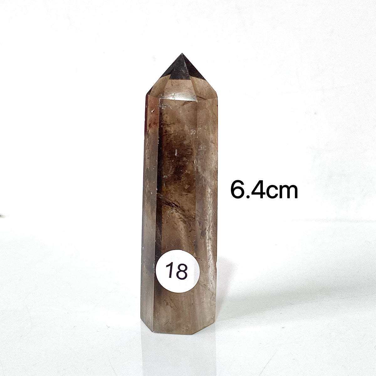 Natural Smokey Quartz Dark Color Crystal Tower