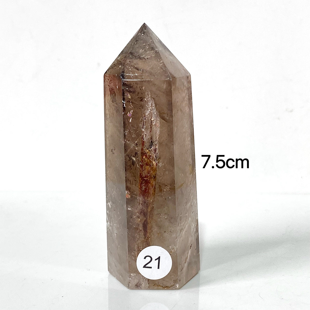 Natural Smokey Quartz Dark Color Crystal Tower