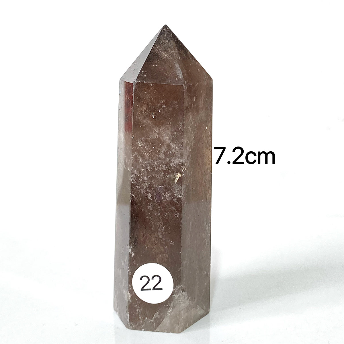 Natural Smokey Quartz Dark Color Crystal Tower