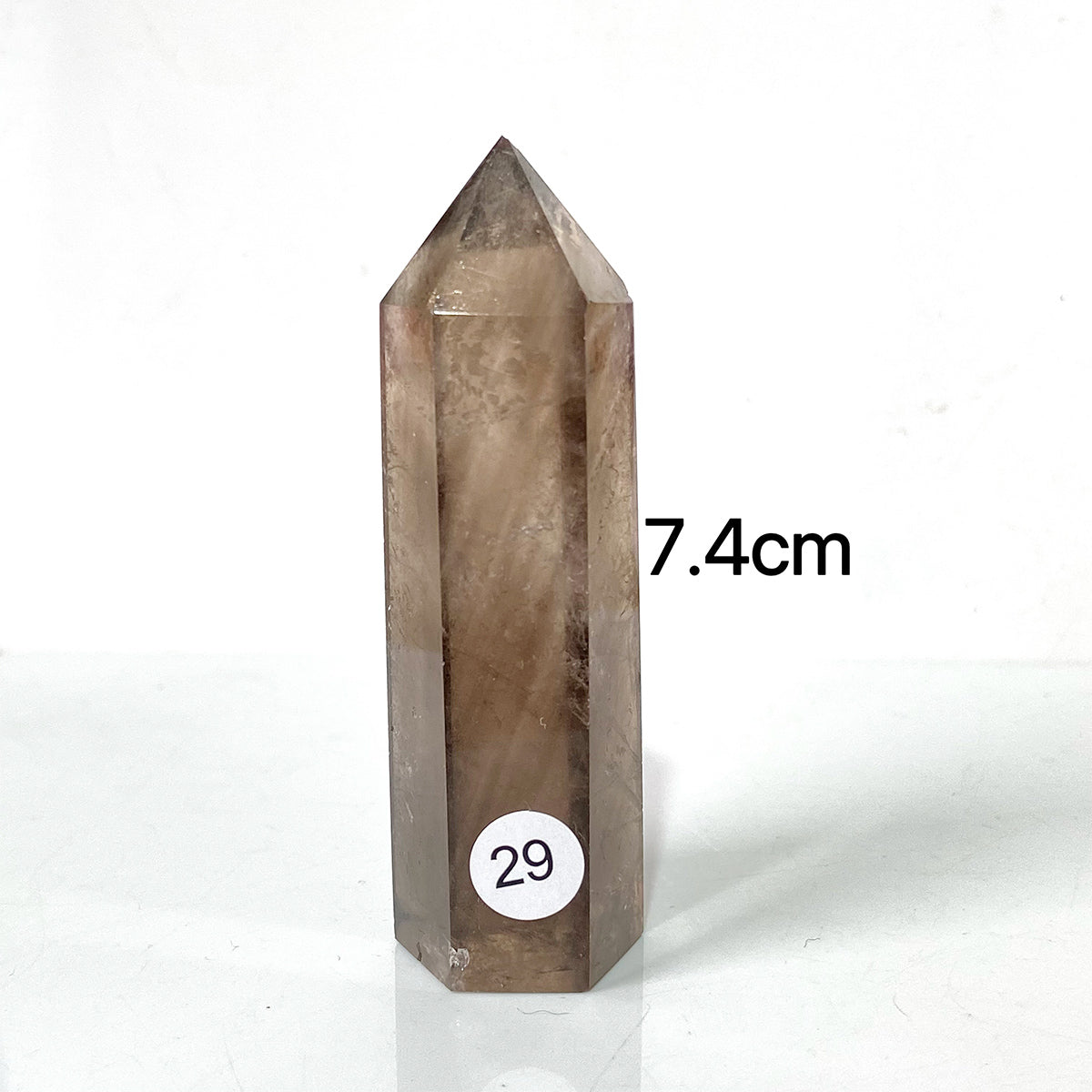 Natural Smokey Quartz Dark Color Crystal Tower