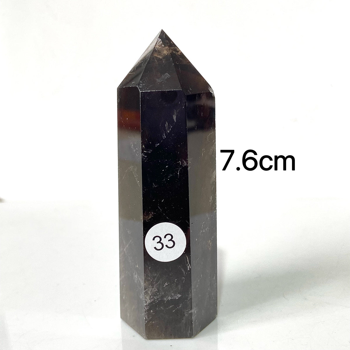 Natural Smokey Quartz Dark Color Crystal Tower