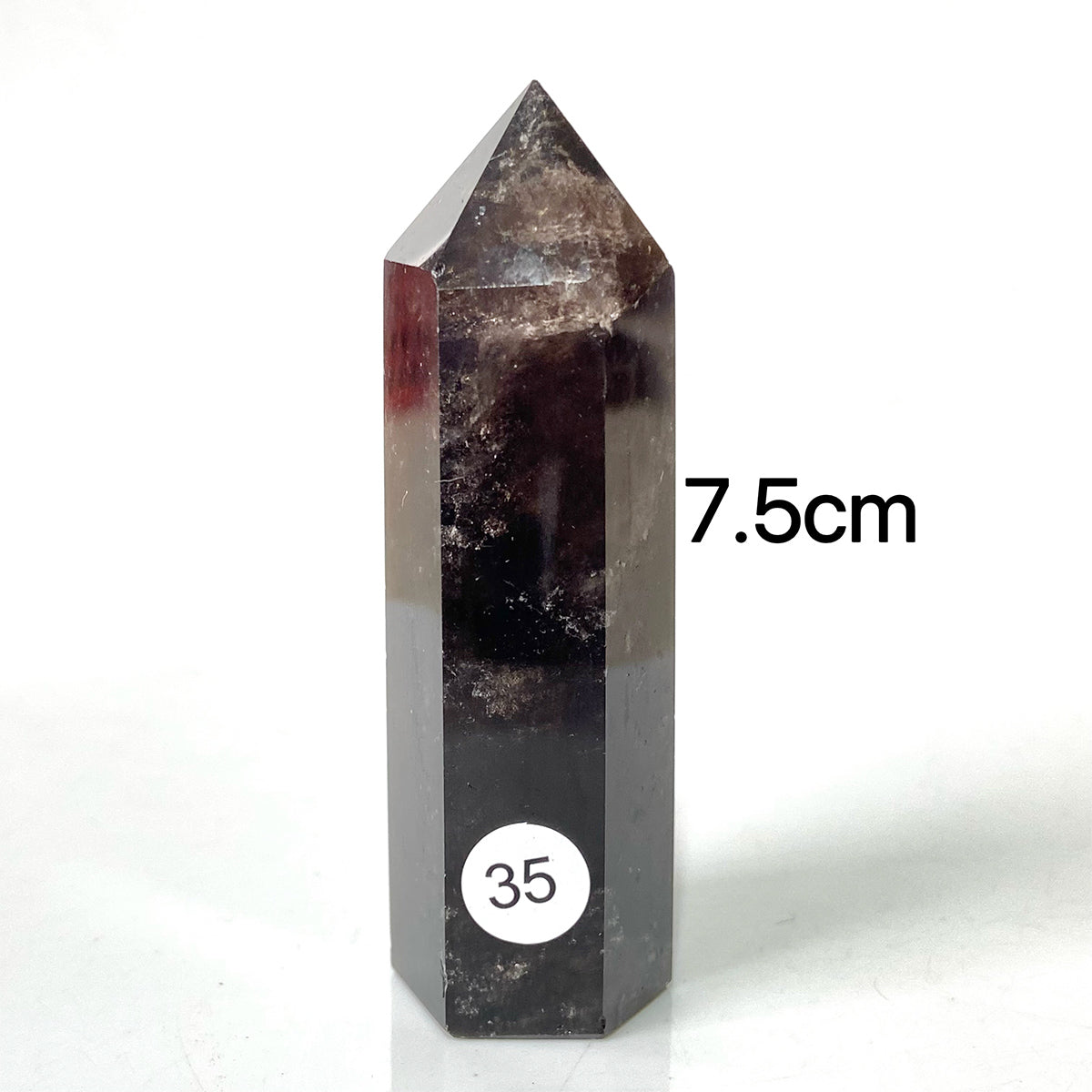 Natural Smokey Quartz Dark Color Crystal Tower