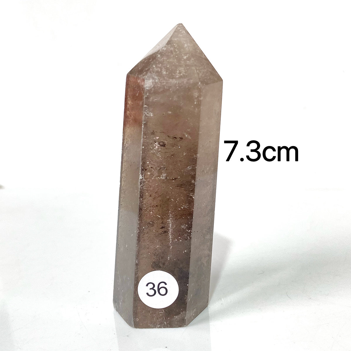 Natural Smokey Quartz Dark Color Crystal Tower