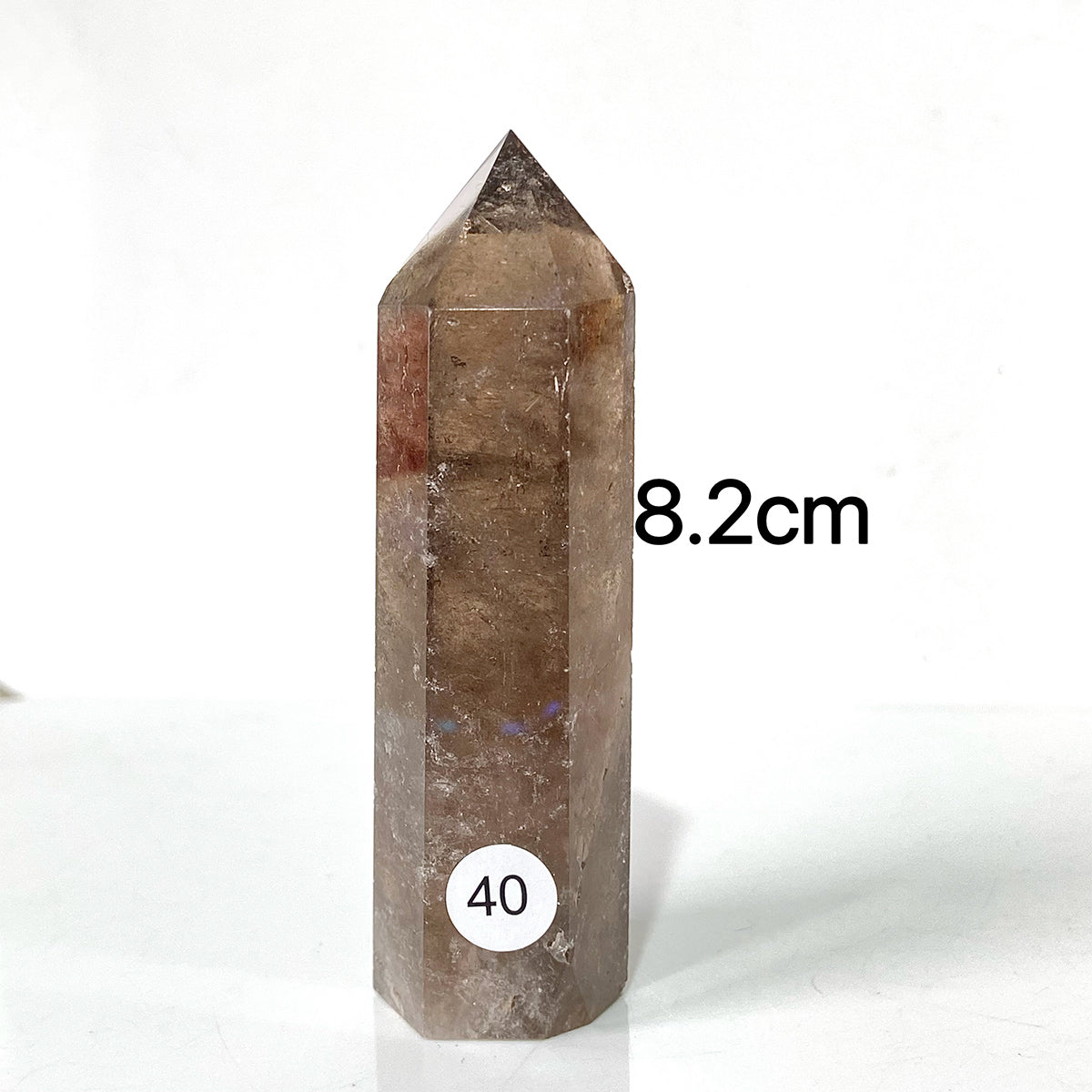 Natural Smokey Quartz Dark Color Crystal Tower