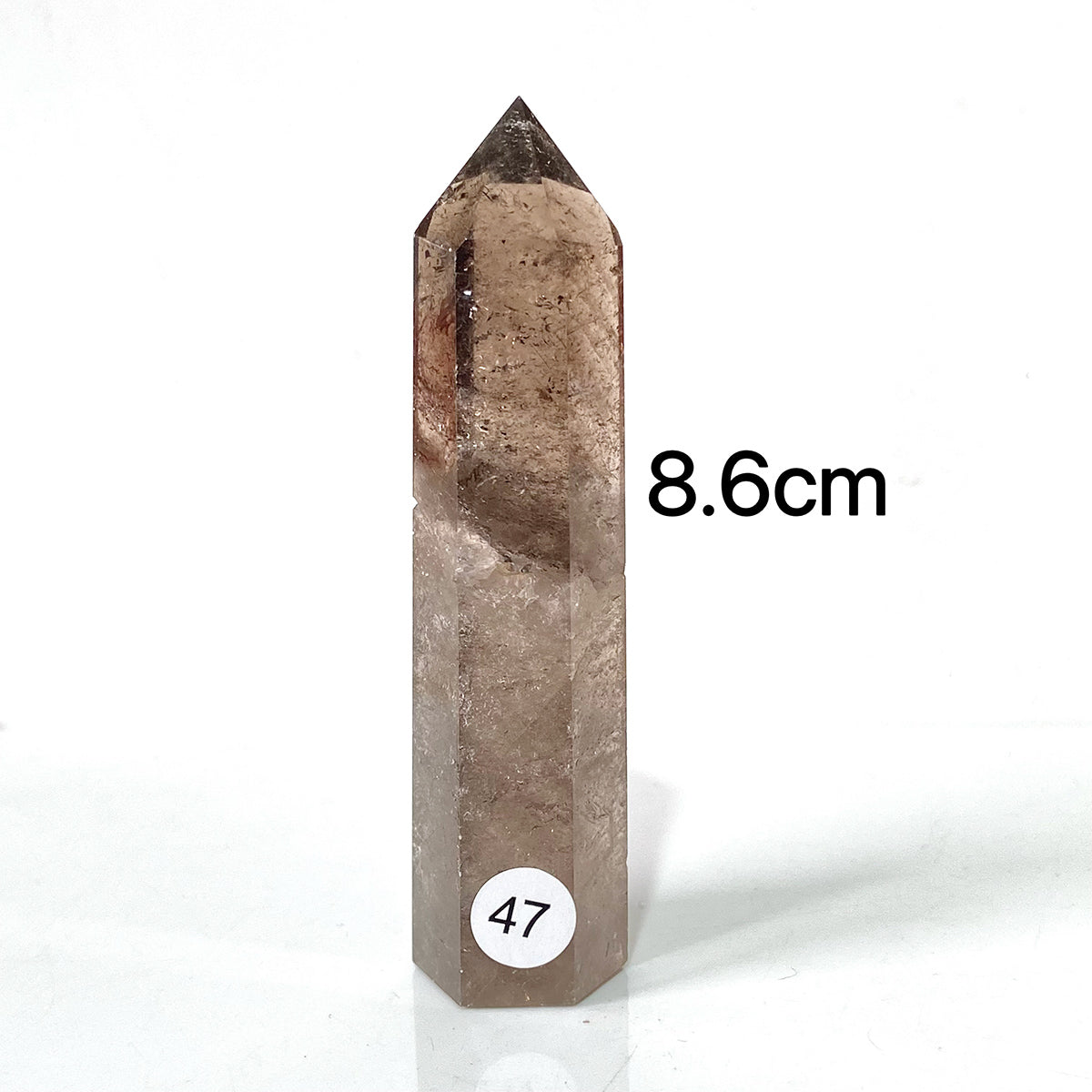 Natural Smokey Quartz Dark Color Crystal Tower