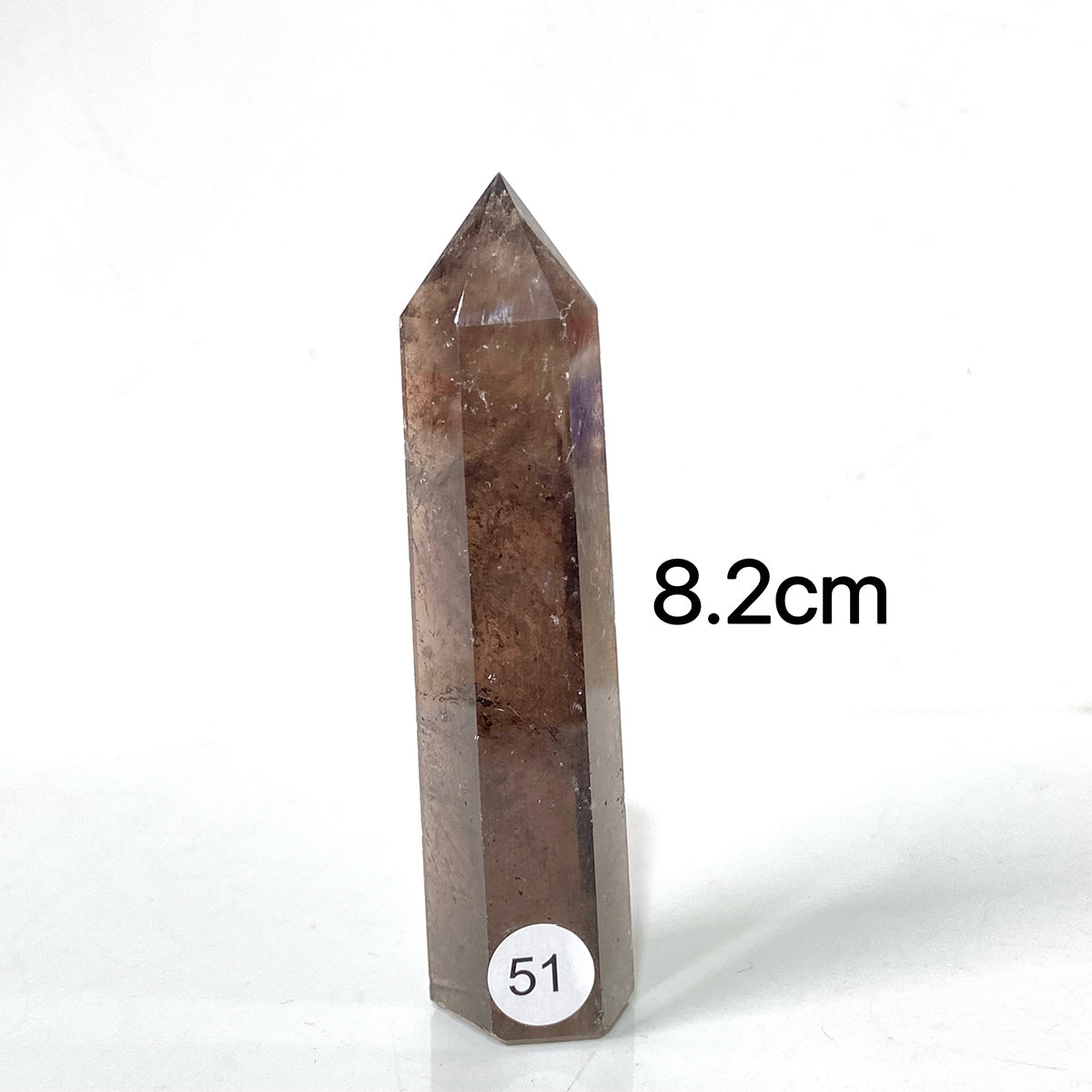 Natural Smokey Quartz Dark Color Crystal Tower